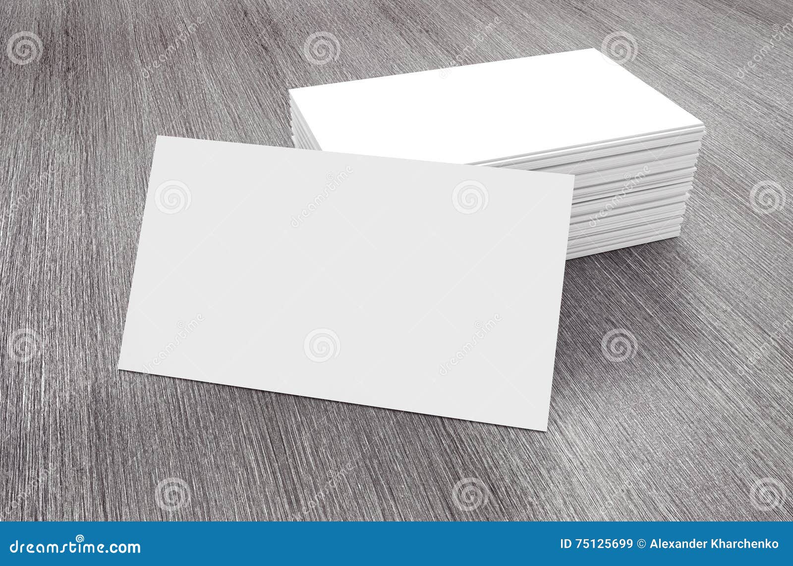 Stacks of Blank Business Cards. 3d Rendering Stock Illustration -  Illustration of identity, advising: 75125699