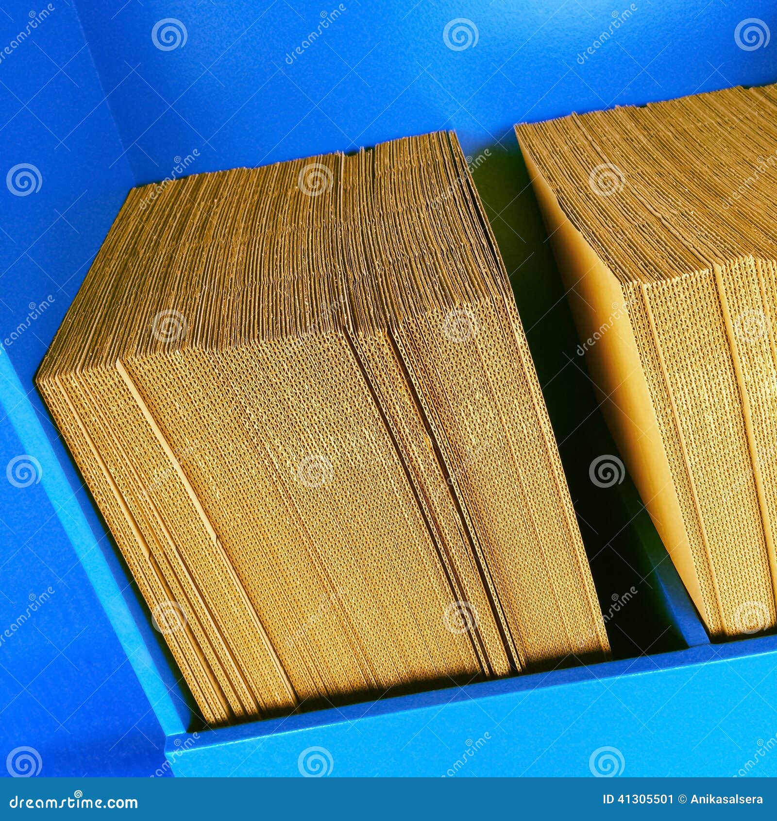 Download Stacks of cardboard stock image. Image of container, corrugated - 41305501