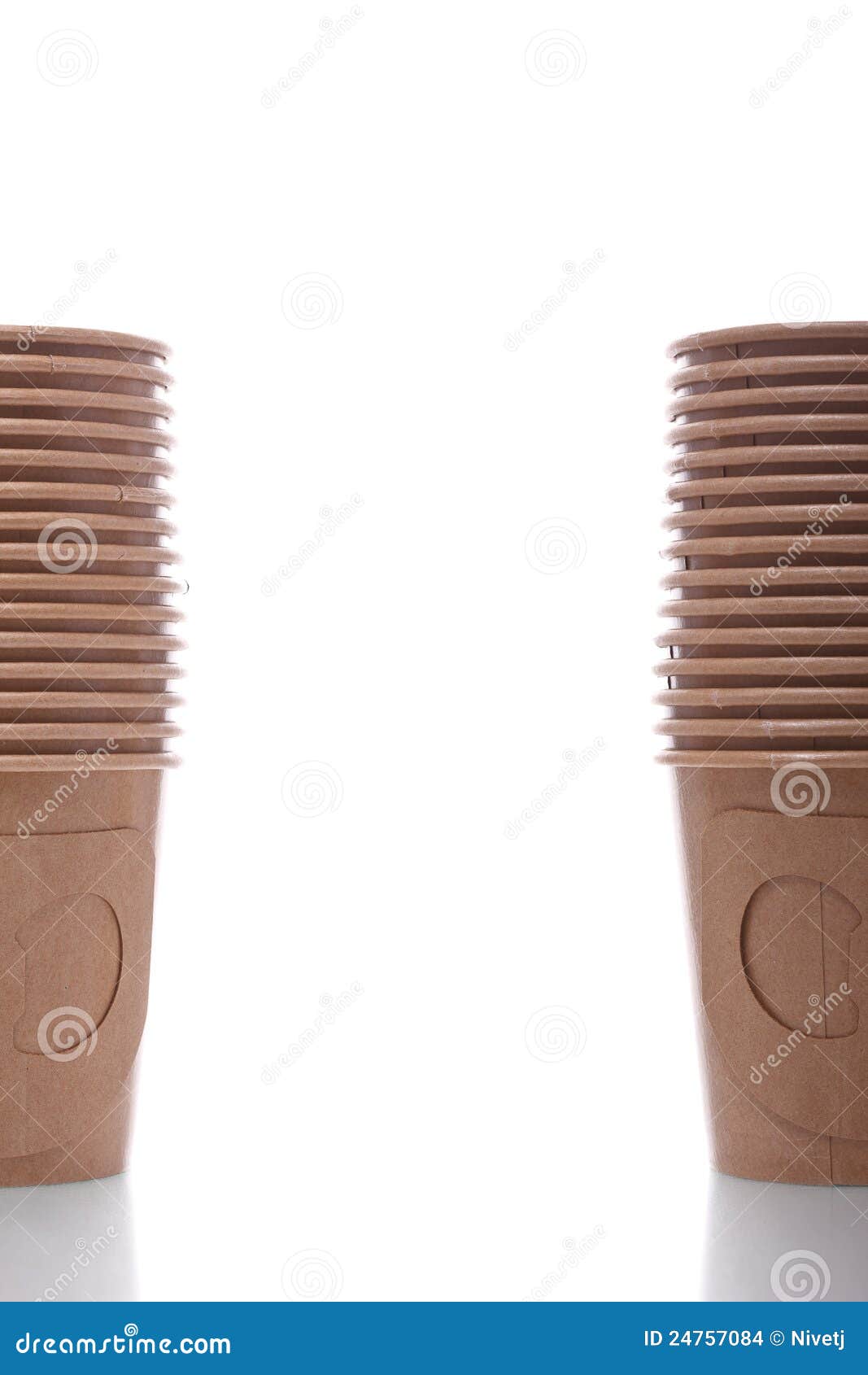 Stacks of Disposable Coffee Cups Stock Photo Image of cylindrical