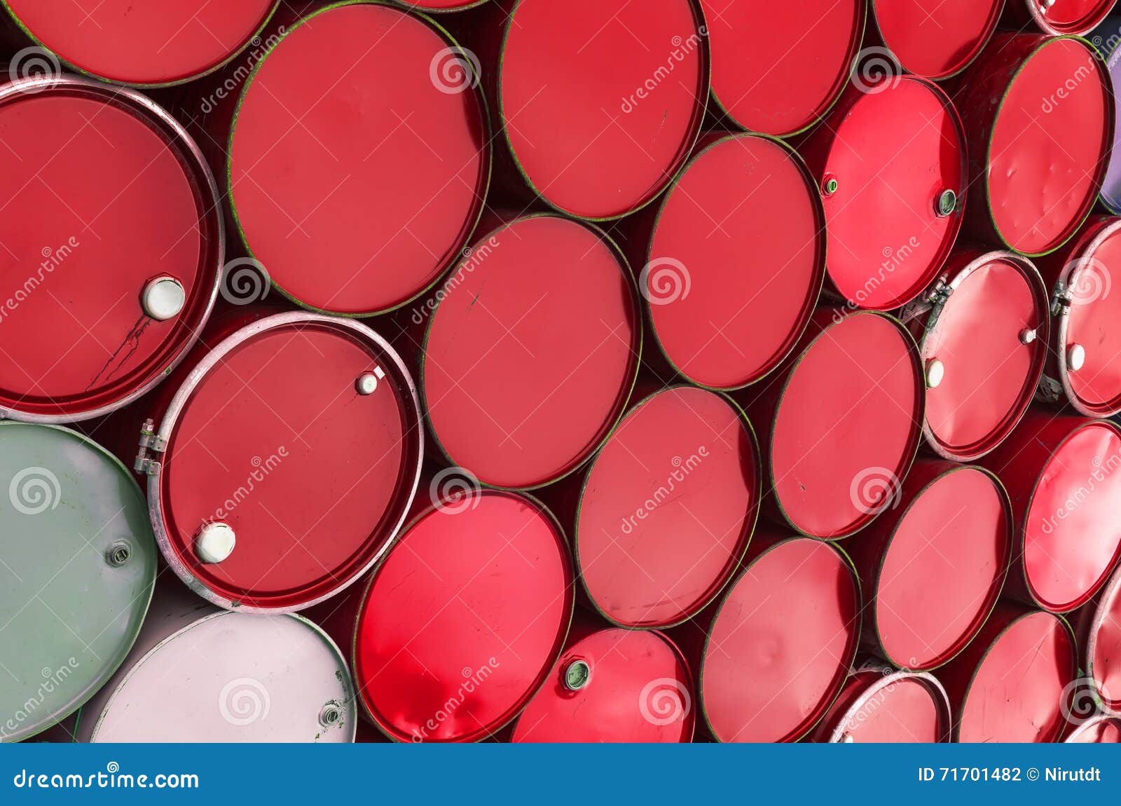Stacks of old oil tanks stock photo. Image of barrel 71701482