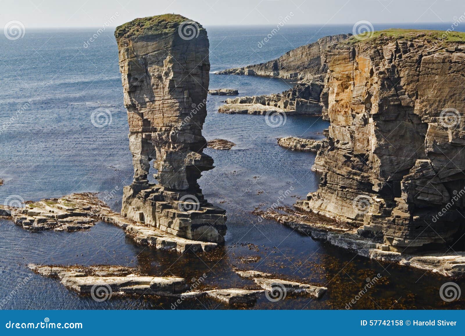 the stacks of yesnaby in orkney, scotland