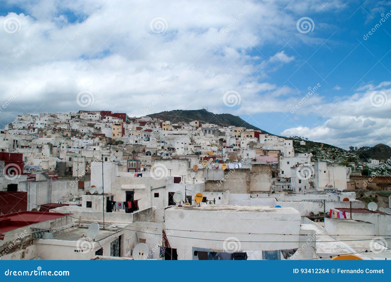 Stad Av Tetuan Marocko Redaktionell Fotografering For Bildbyraer Bild Av Bygger