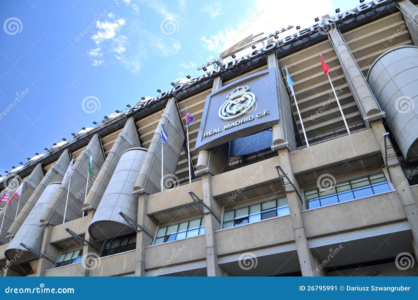 Stadion Santiago Bernabeu Von Real Madrid Redaktionelles Foto