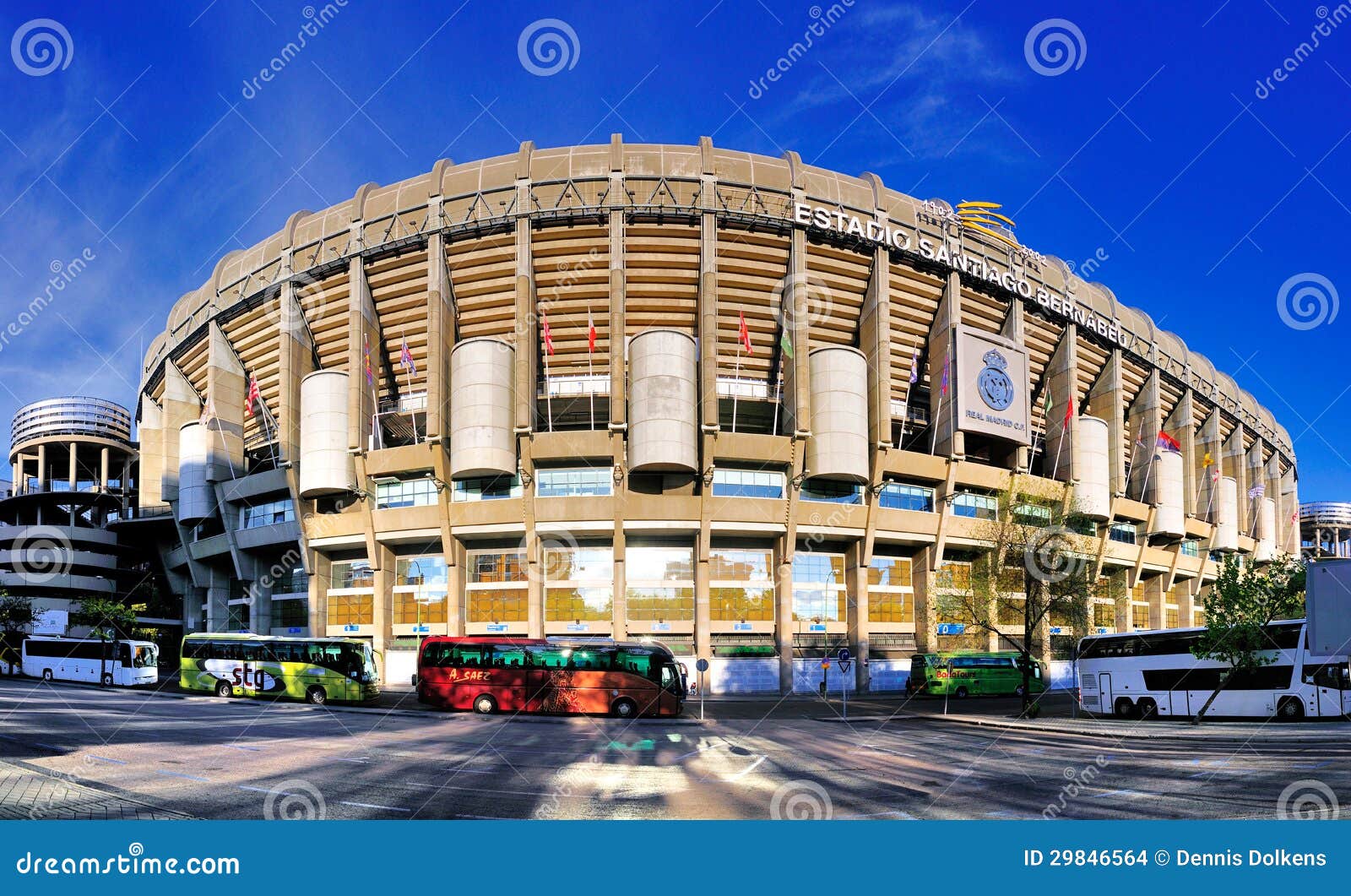 Stadion Van Real Madrid Spanje Redactionele Stock Afbeelding