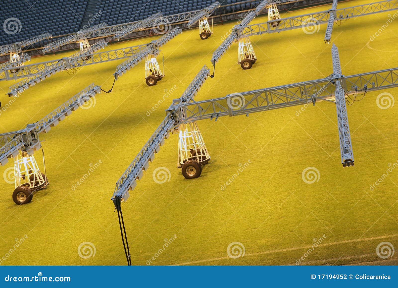 Stadium Lighting Poles. Stock Image 83576125