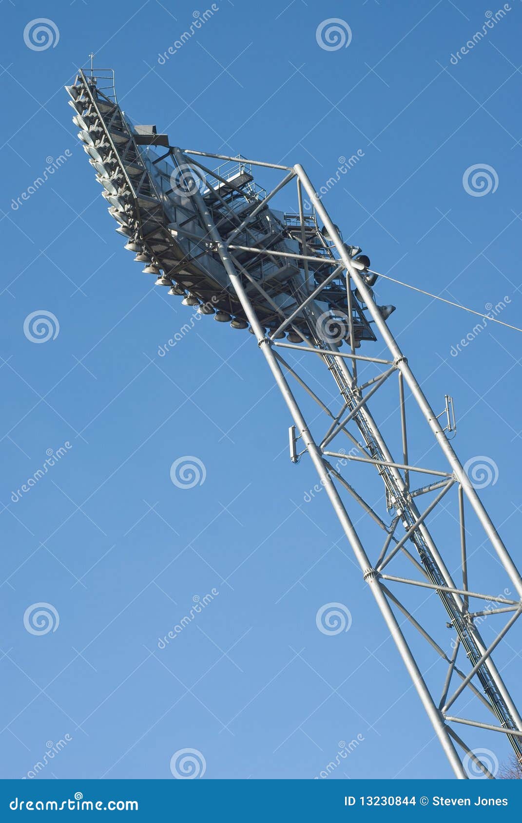 Stadium Lighting Equipment stock photo. Image of sport 13230844