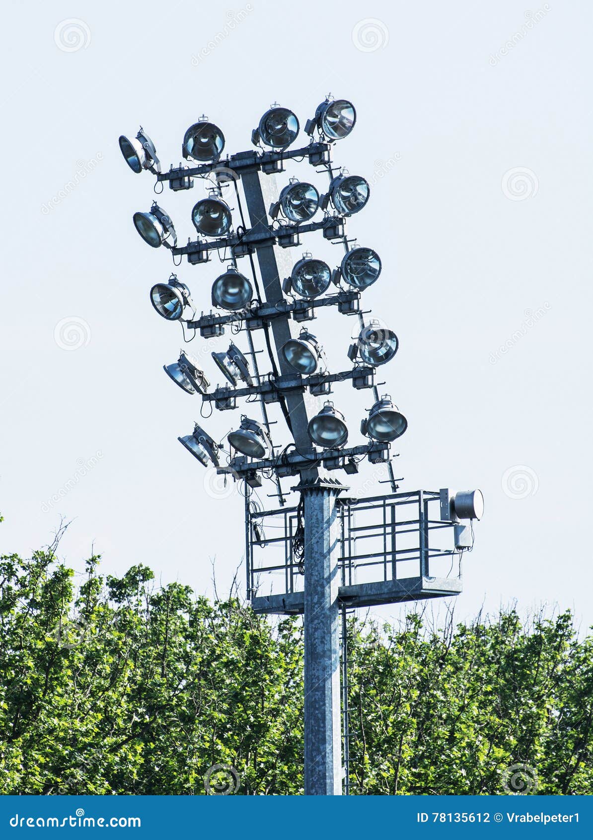 Stadium Lighting Scene, Electrical Equipment Stock Photo Image of