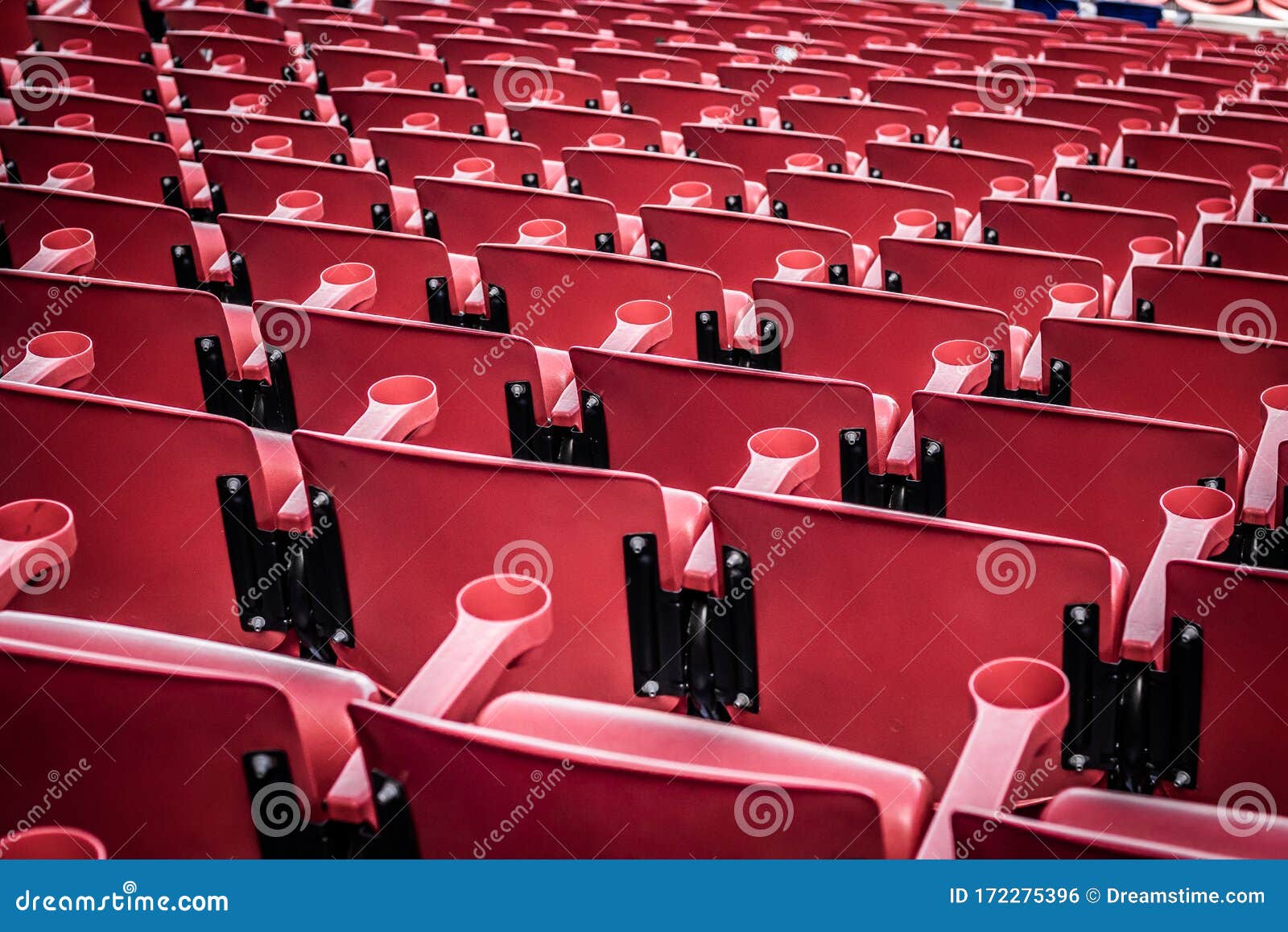 stadium seats red seats