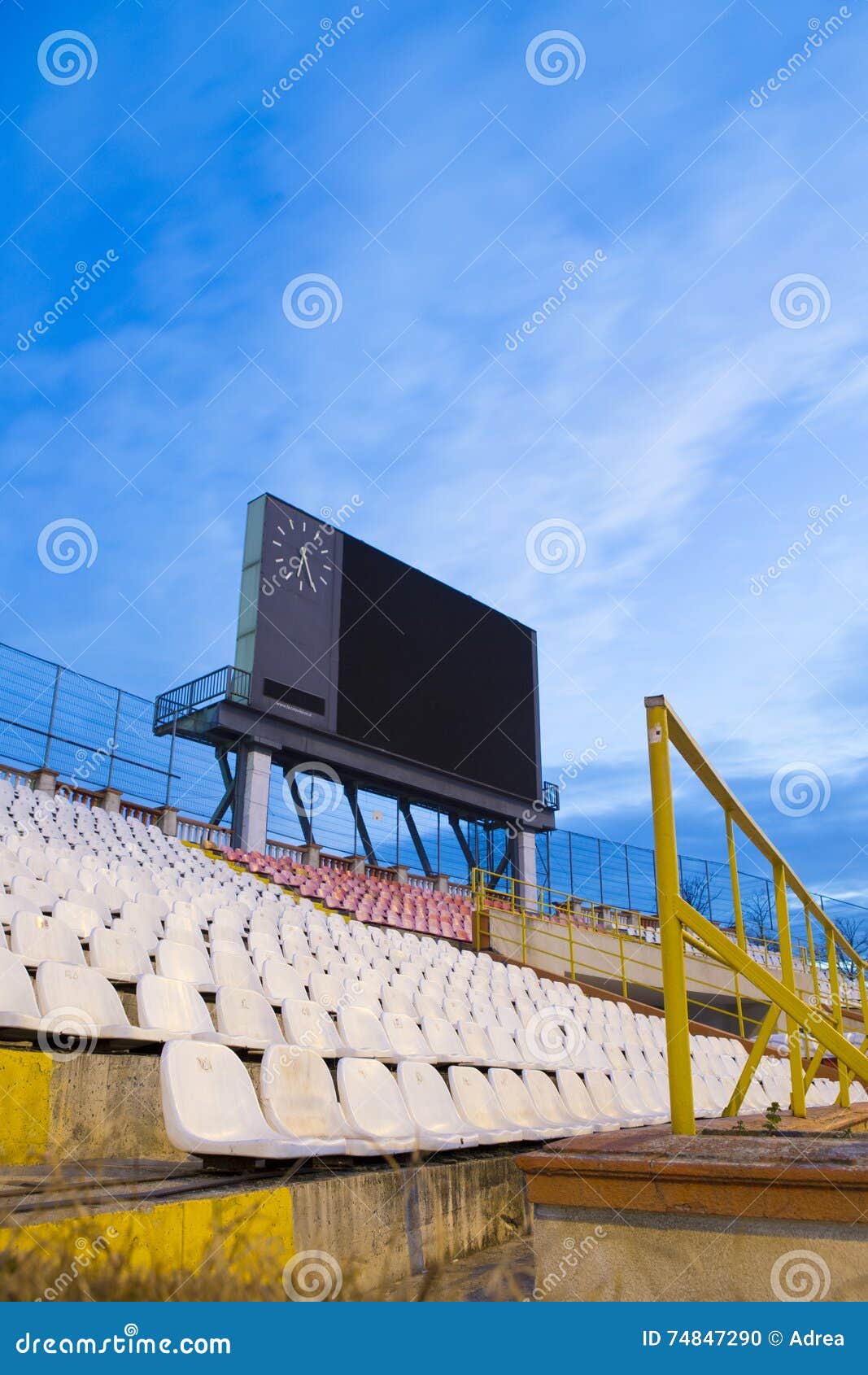 the score board from dinamo bucuresti stadium