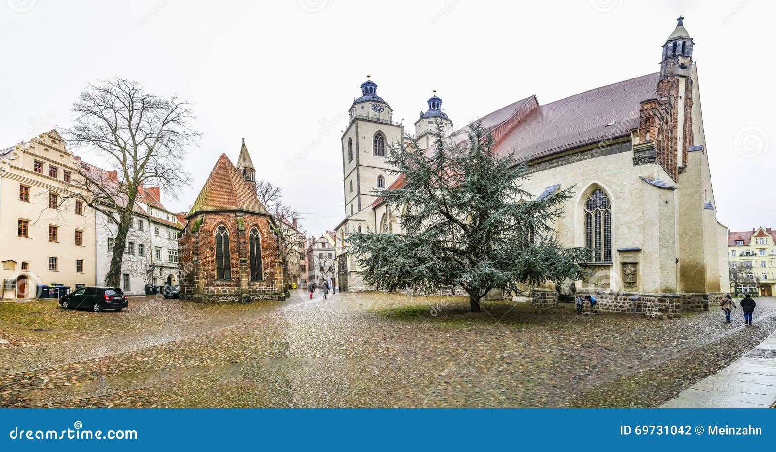 Stadskerk Van Luther City Wittenberg Redactionele Fotografie Image of