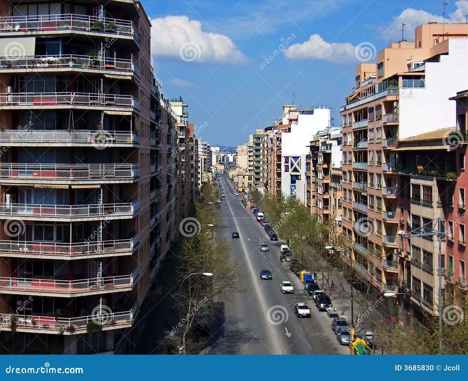 Stadt-Leben. Straße in der Stadt von Palma de Mallorca (Spanien)