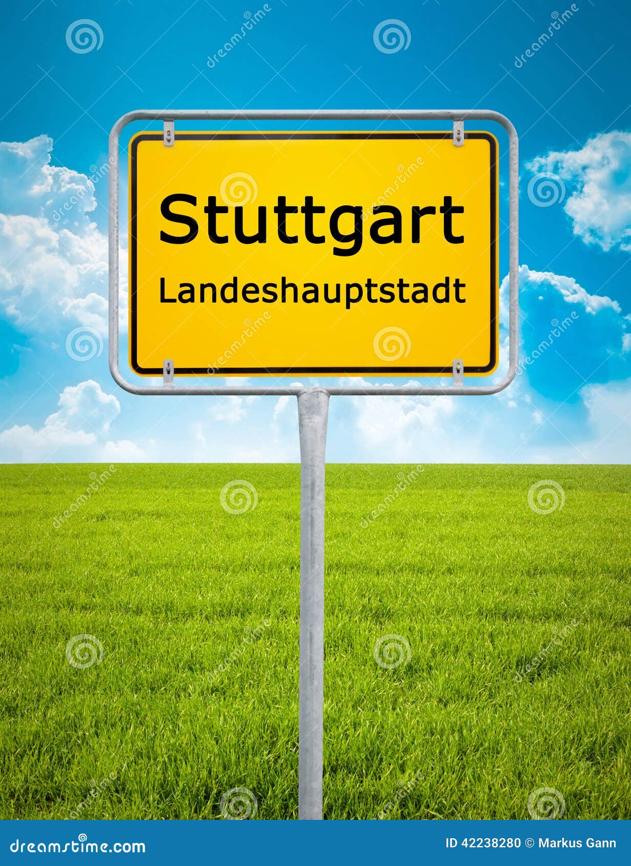 Stadtzeichen von Stuttgart. Ein Bild des Stadtzeichens von Stuttgart