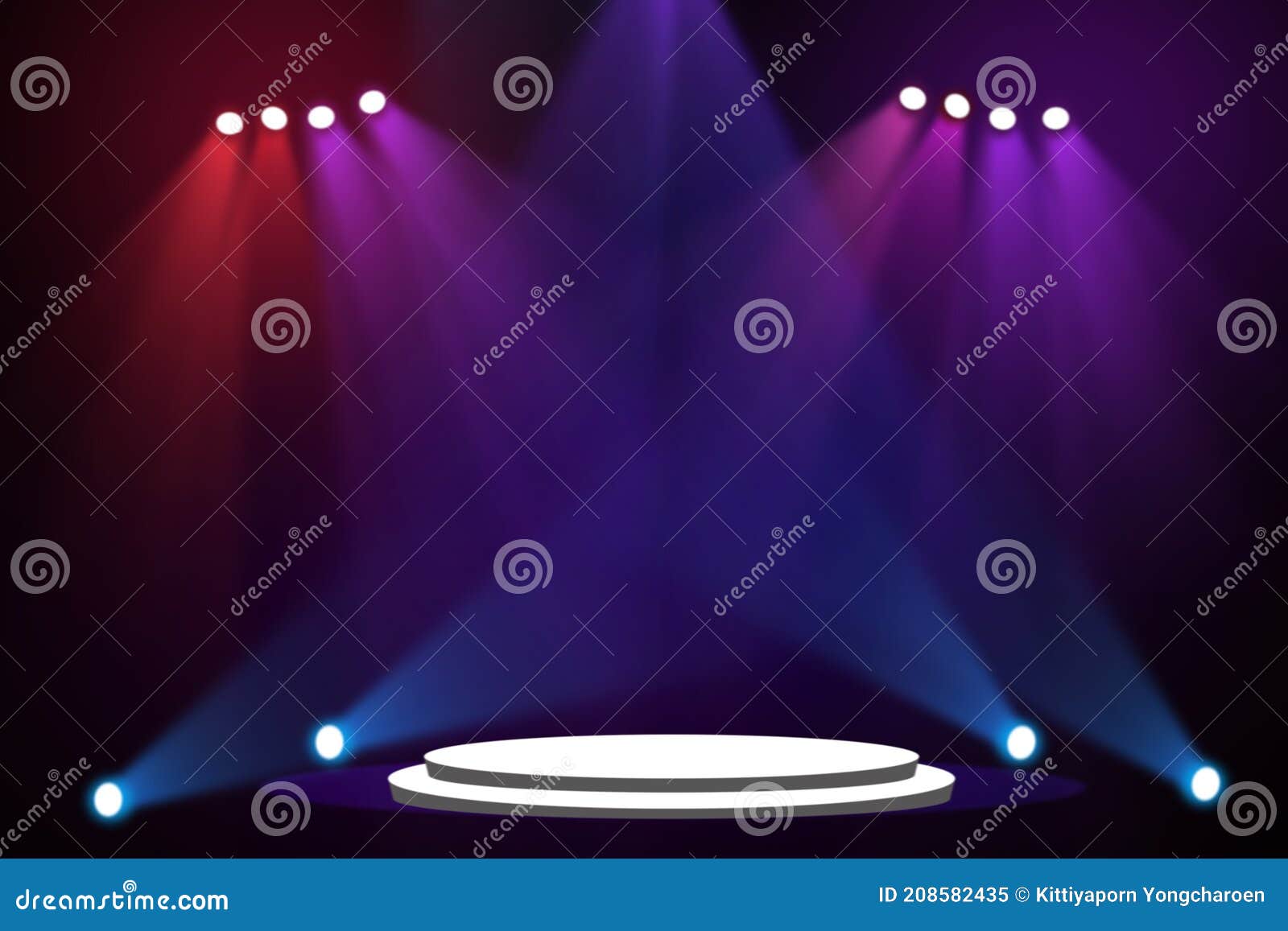 Stage Background with Spot Lights Shining on the Floor,ready for Show and  Concert in Stadium Stock Illustration - Illustration of center, night:  208582435