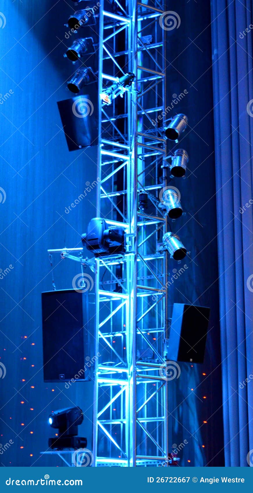 Stage Equipment stock image. Image of speakers, lighting 26722667
