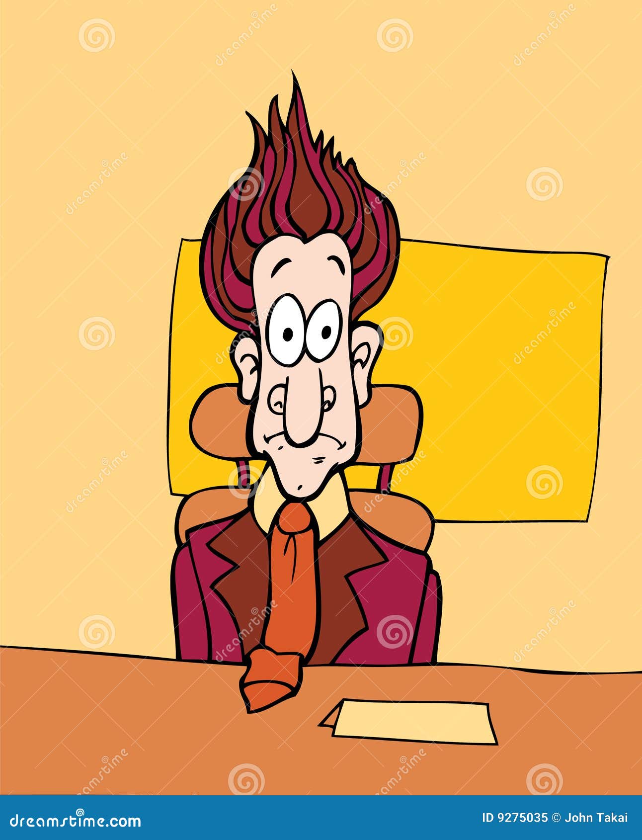 Stage Fright in the Workplace Stock Vector Illustration of guilt