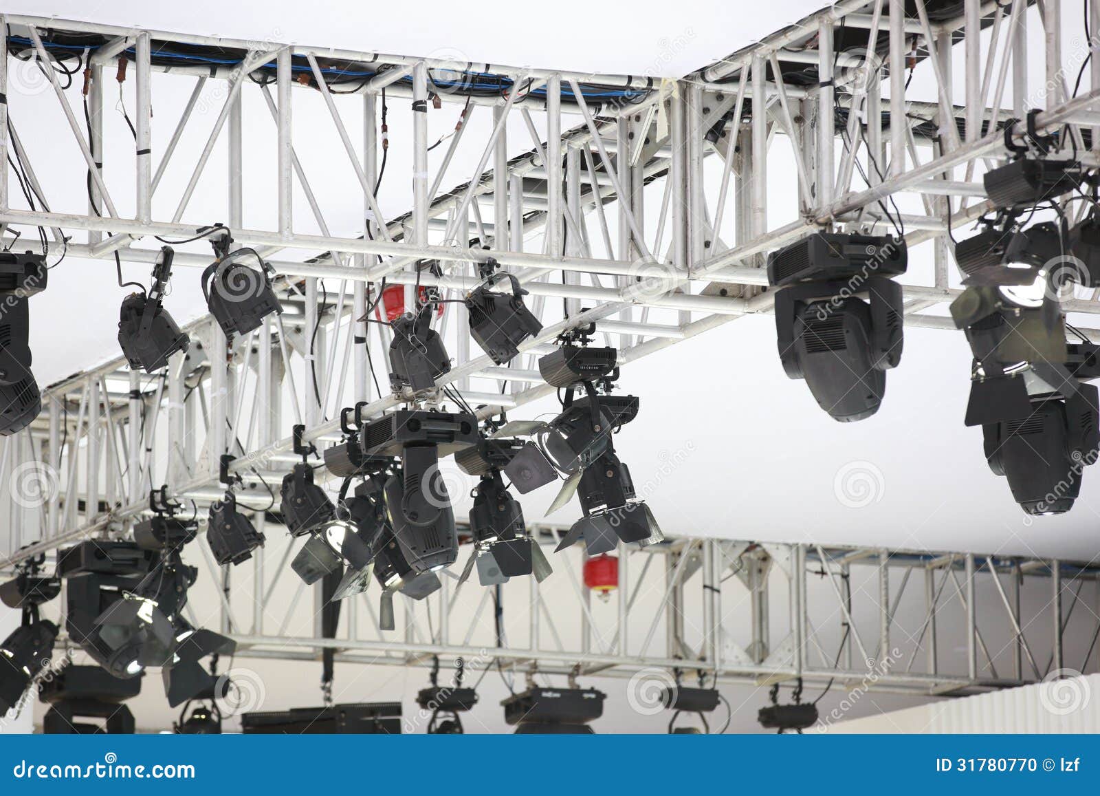 Stage lamps stock photo. Image of white, indoor, illumination 31780770
