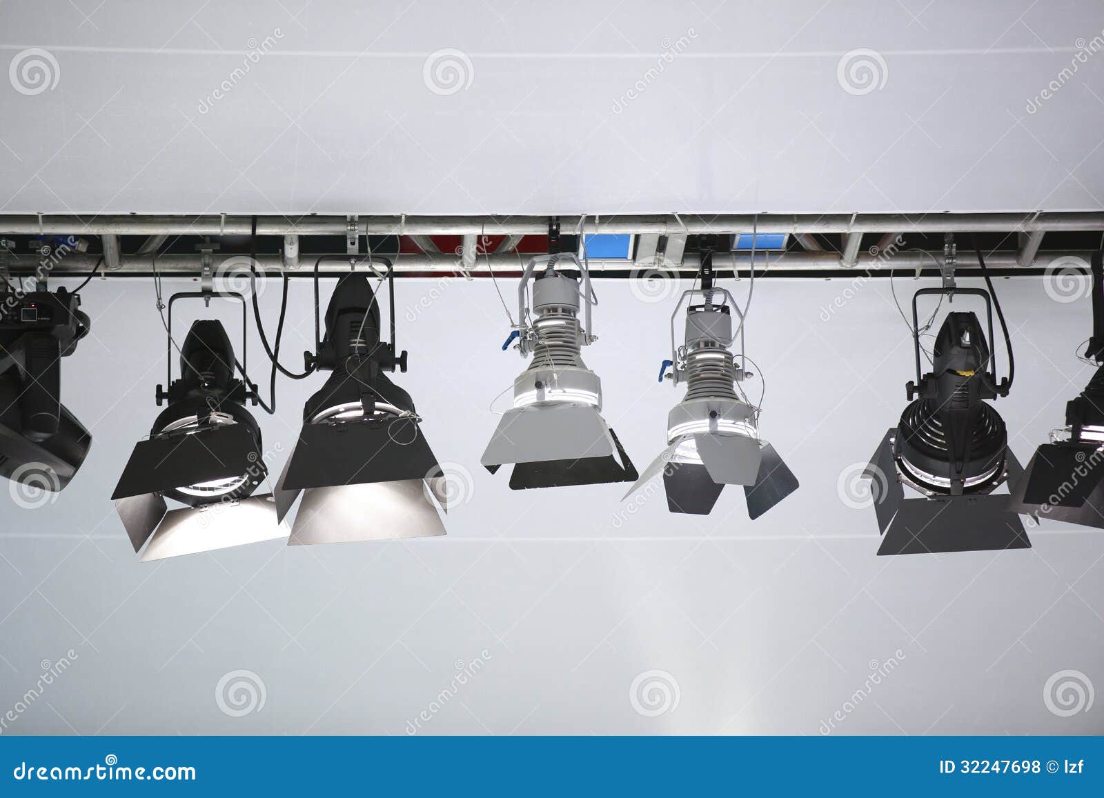 Stage lamps stock photo. Image of lamps, spotlight, colorful 32247698