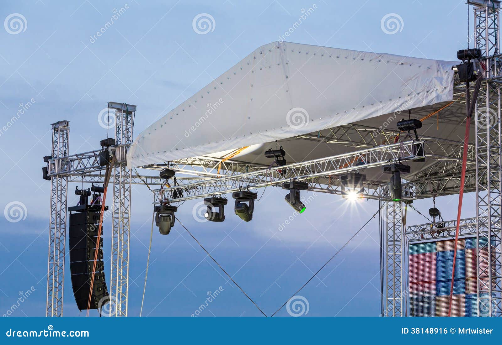 Stage lighting equipment stock photo. Image of light 38148916