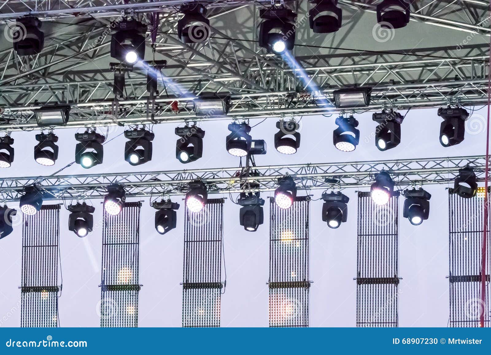 Stage equipment stock photo. Image of dark, projector - 68907230