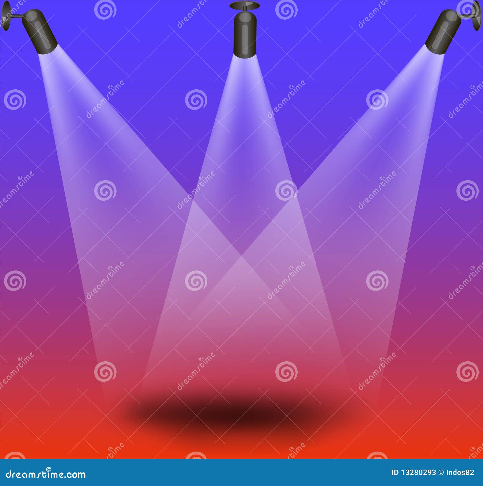 Stage lights stock vector. Illustration of design, lights - 13280293