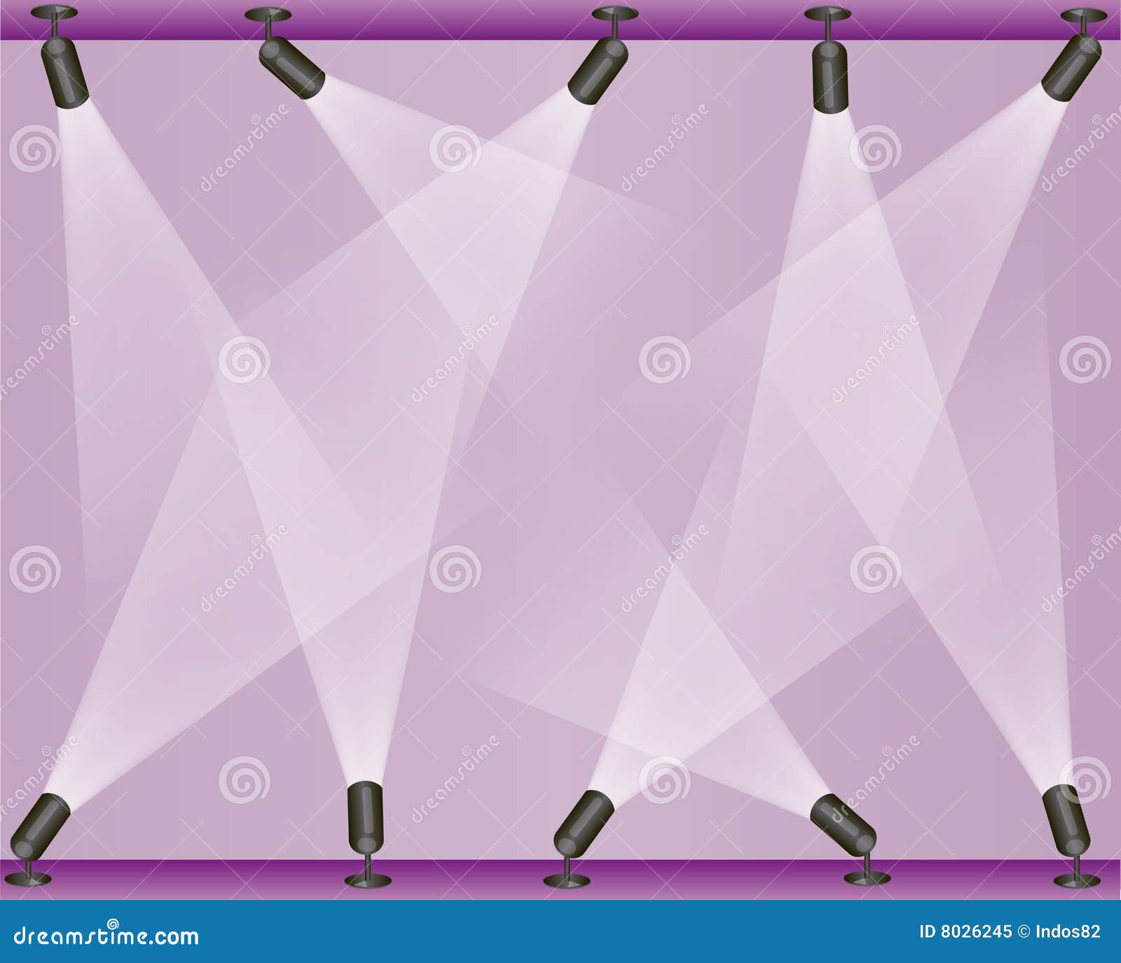 Stage lights stock vector. Illustration of entertainment - 8026245