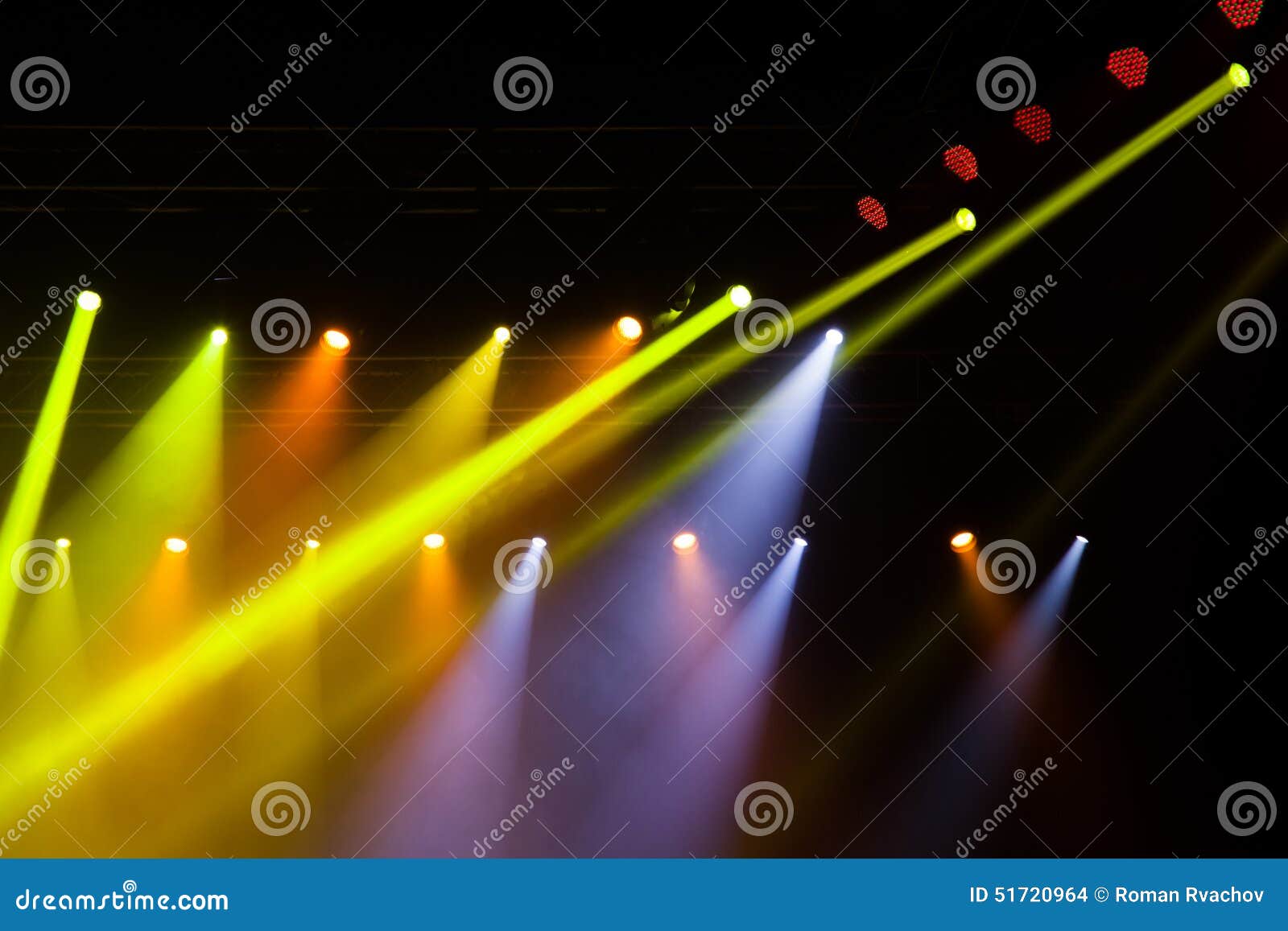 Stage lights on concert. stock photo. Image of bright 51720964