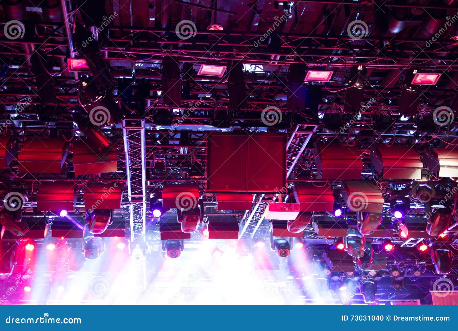 Stage lights equipment stock photo. Image of mechanical 73031040