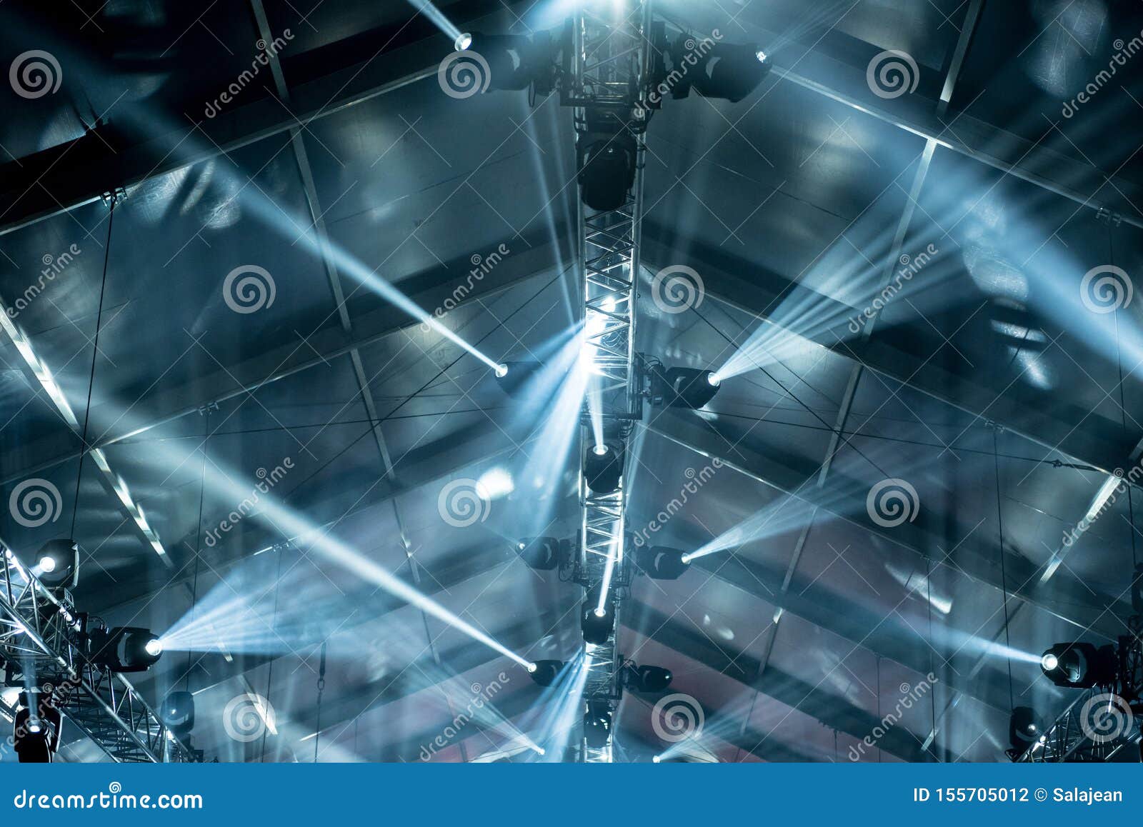 Stage lights stock photo. Image of music, dance, equipment 155705012