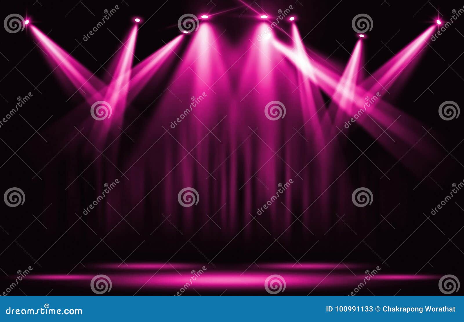 Stage Lights Silhouette RoyaltyFree Stock Image