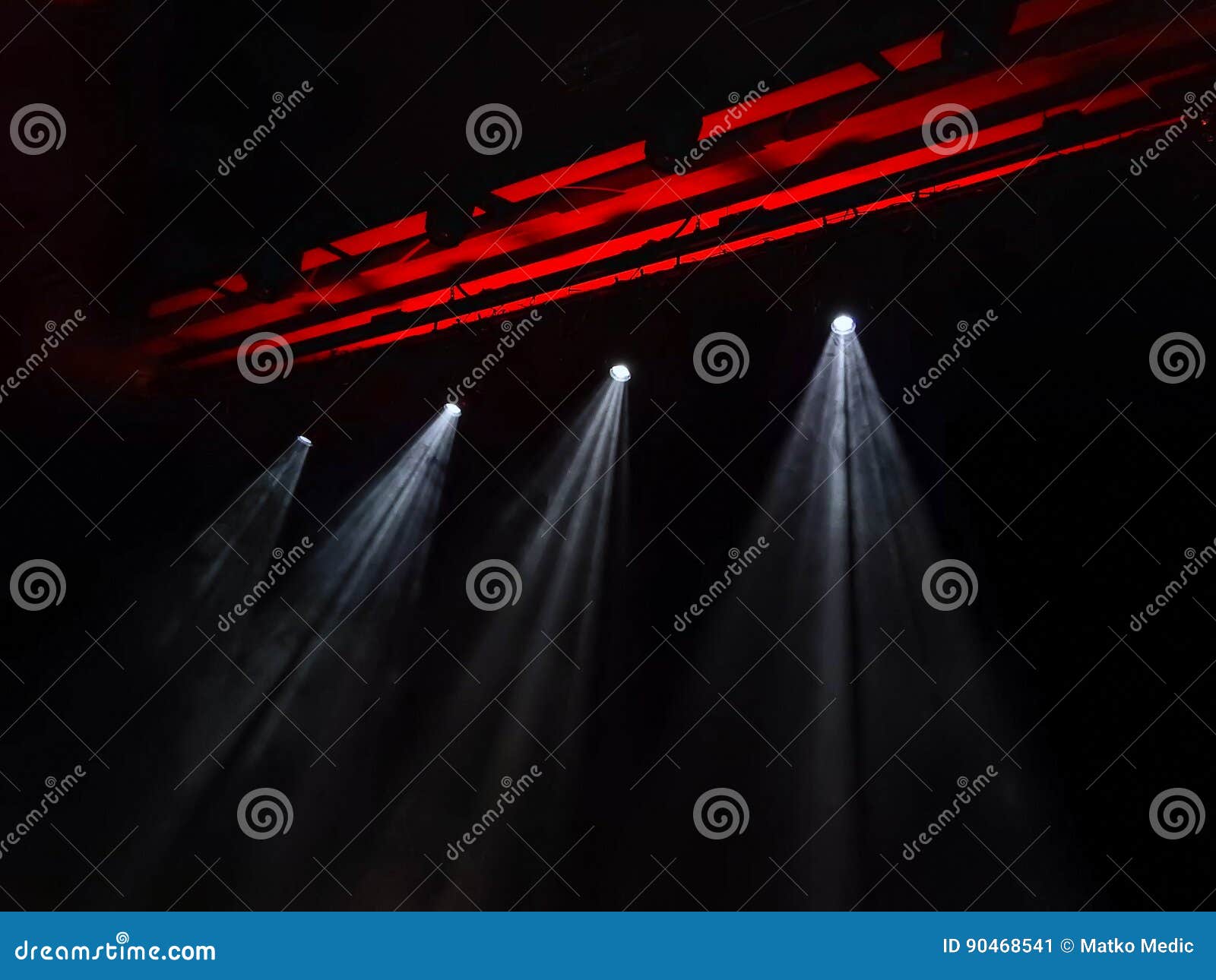 The stage lights stock image. Image of background, centre 90468541