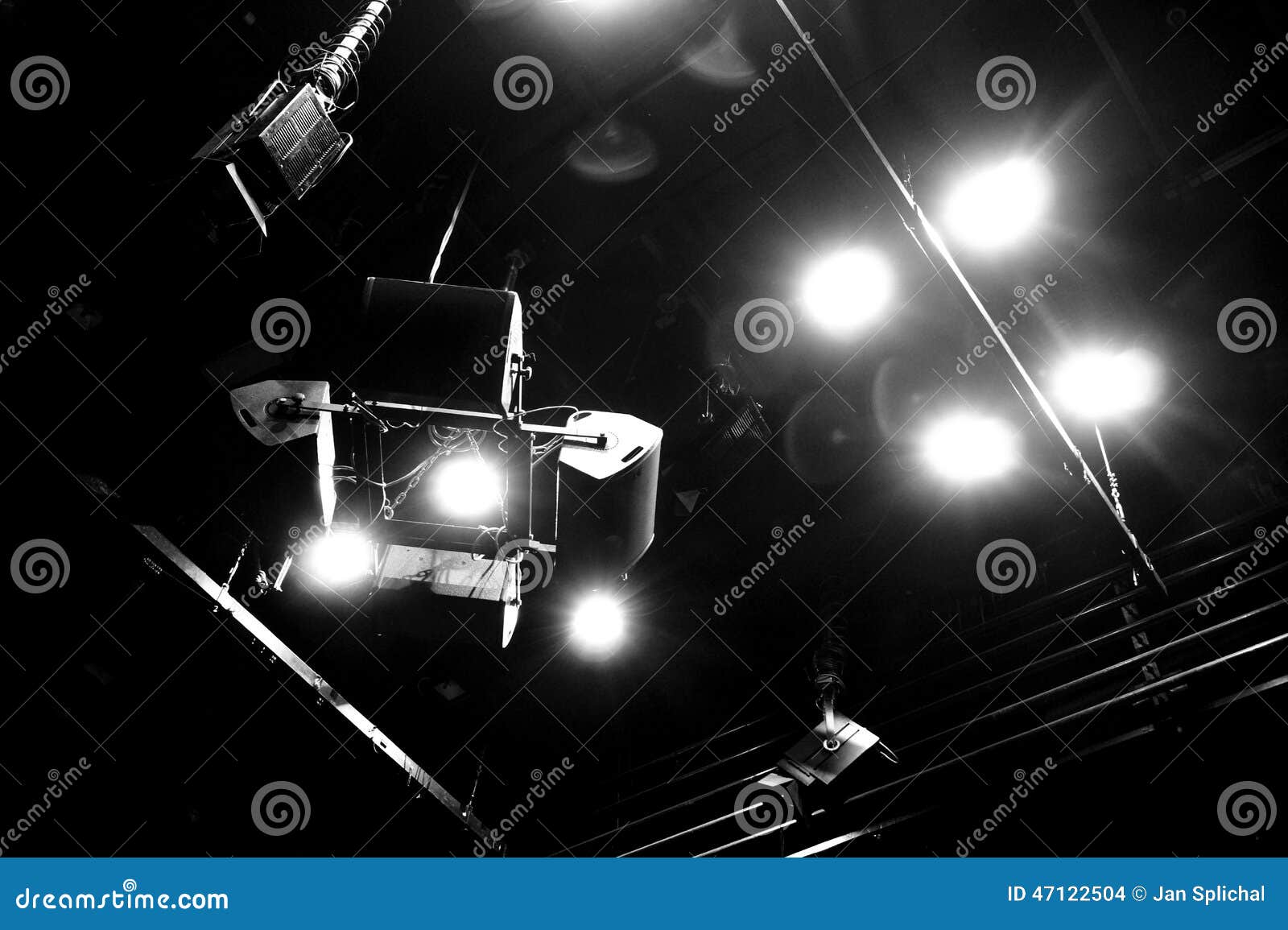 Stage lights stock photo. Image of stage, metal, performance 47122504