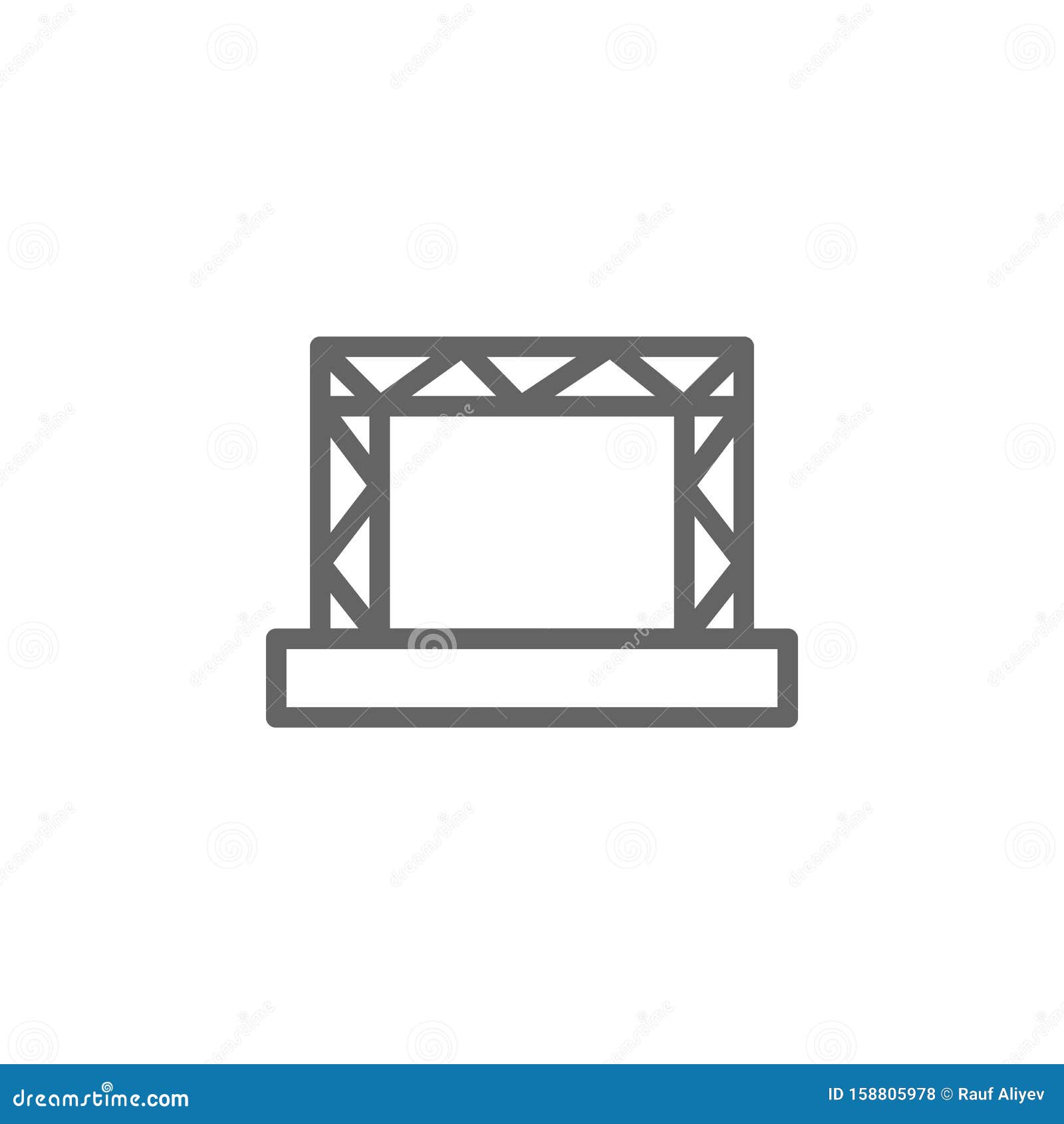 Stage, Performance Icon. Element of Theater Icon Stock Illustration