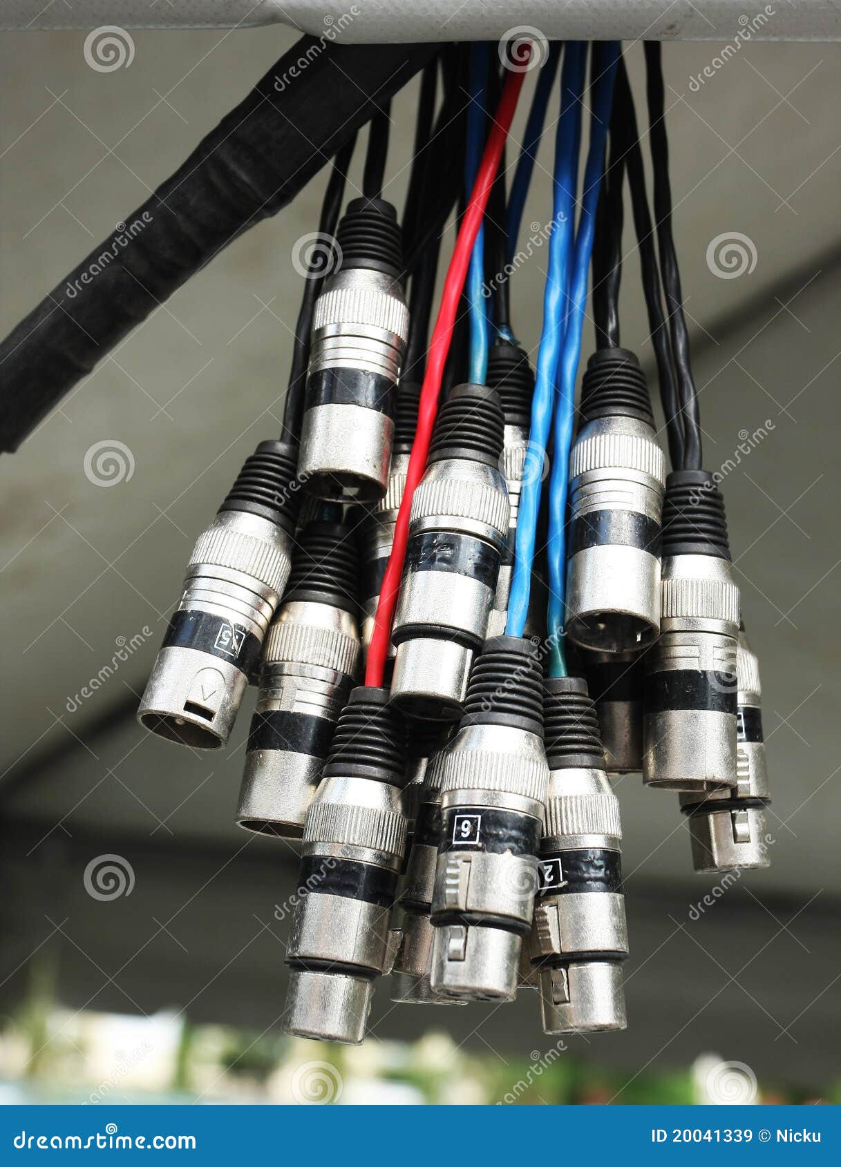 Stage plugs bundle stock image. Image of connections 20041339