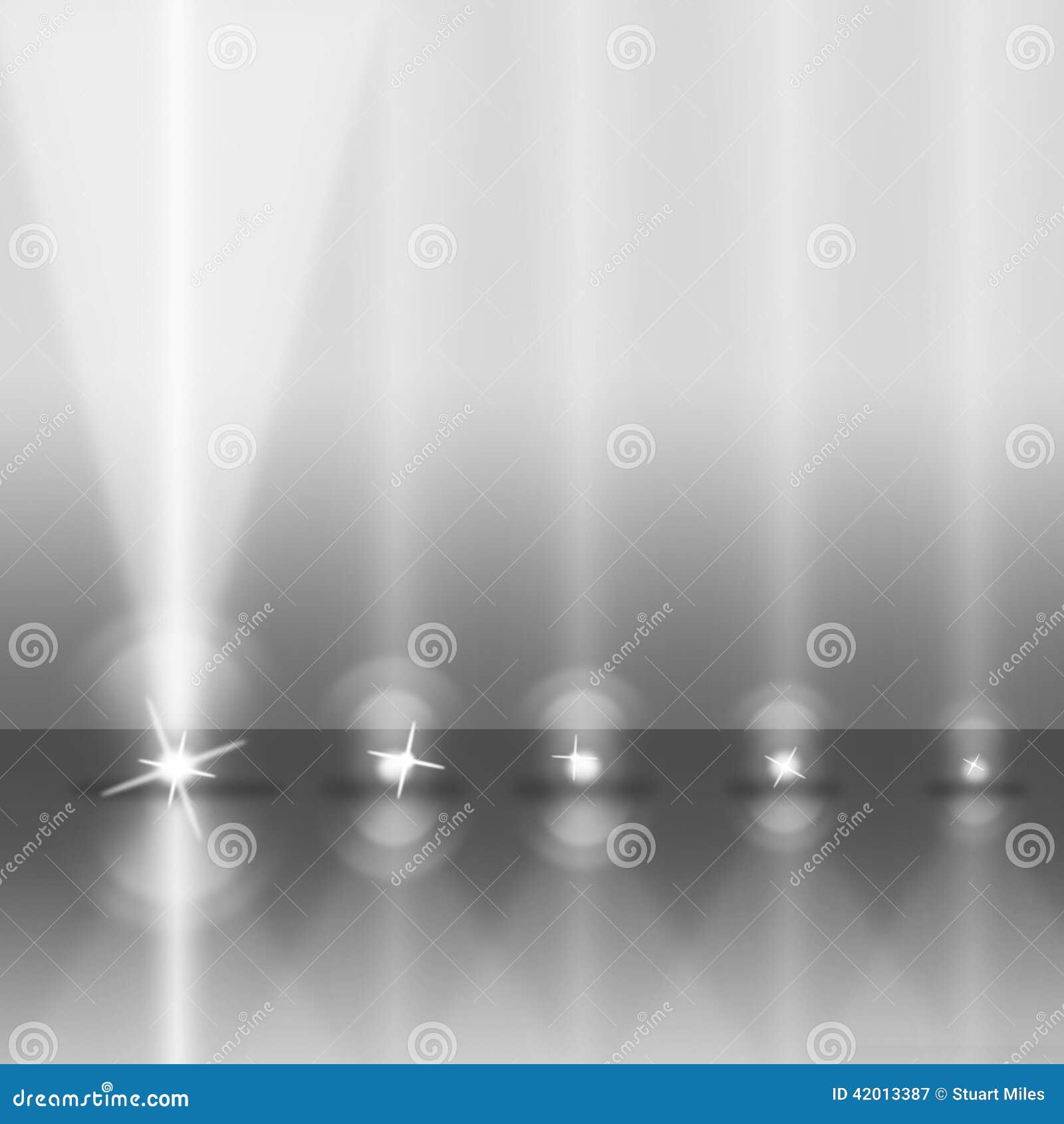 Stage Spotlight Means Live Event and Broadway Stock Illustration