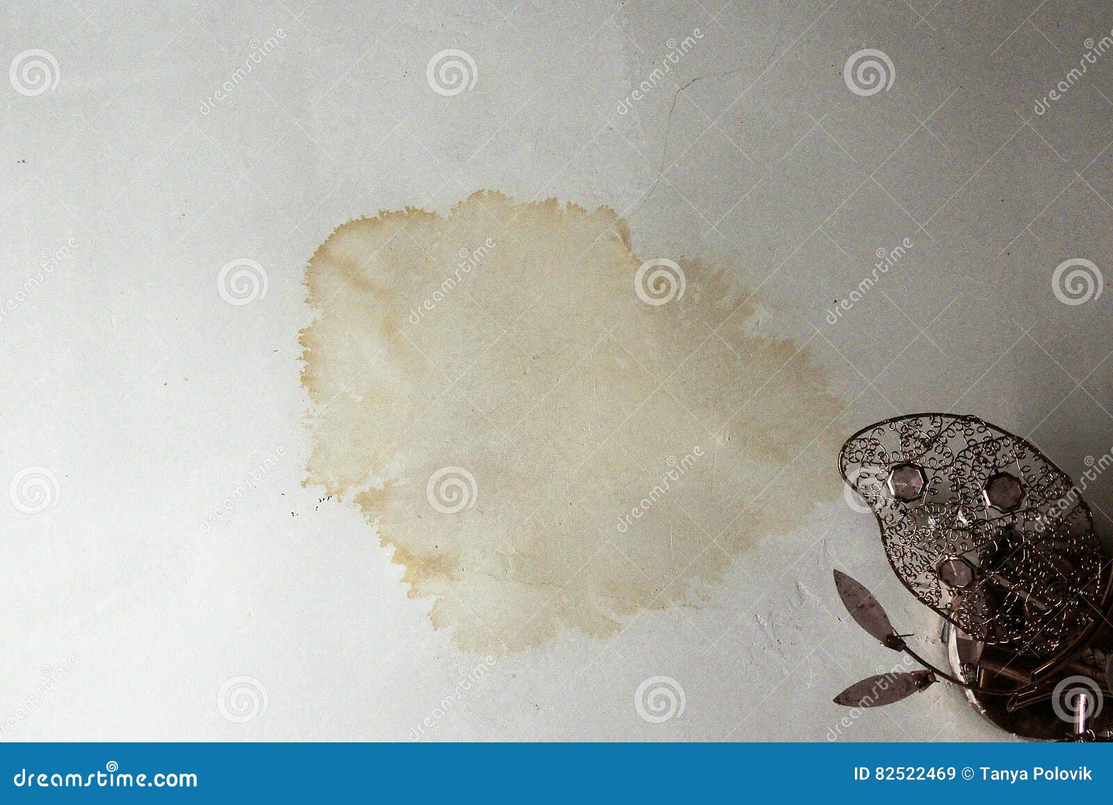 Stain On Ceiling From Rain Stock Image Image Of