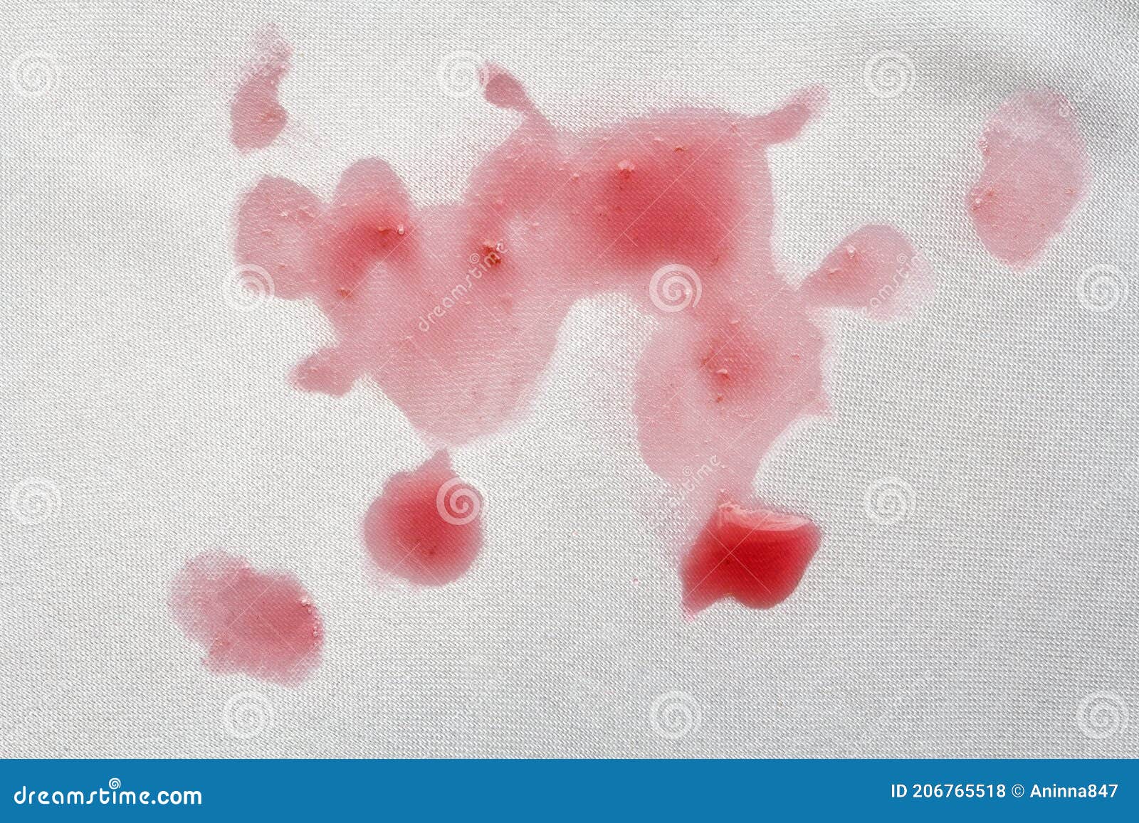 Stain from Jam on White Clothes Stock Photo Image of white