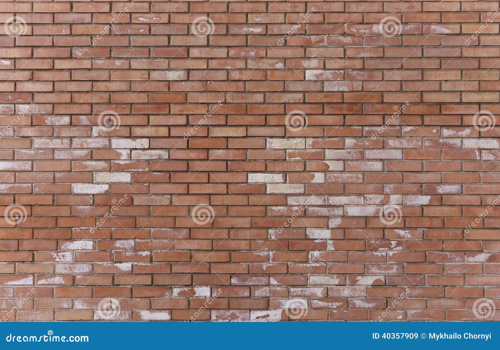 Stained Brick Wall Stock Photo Image 40357909