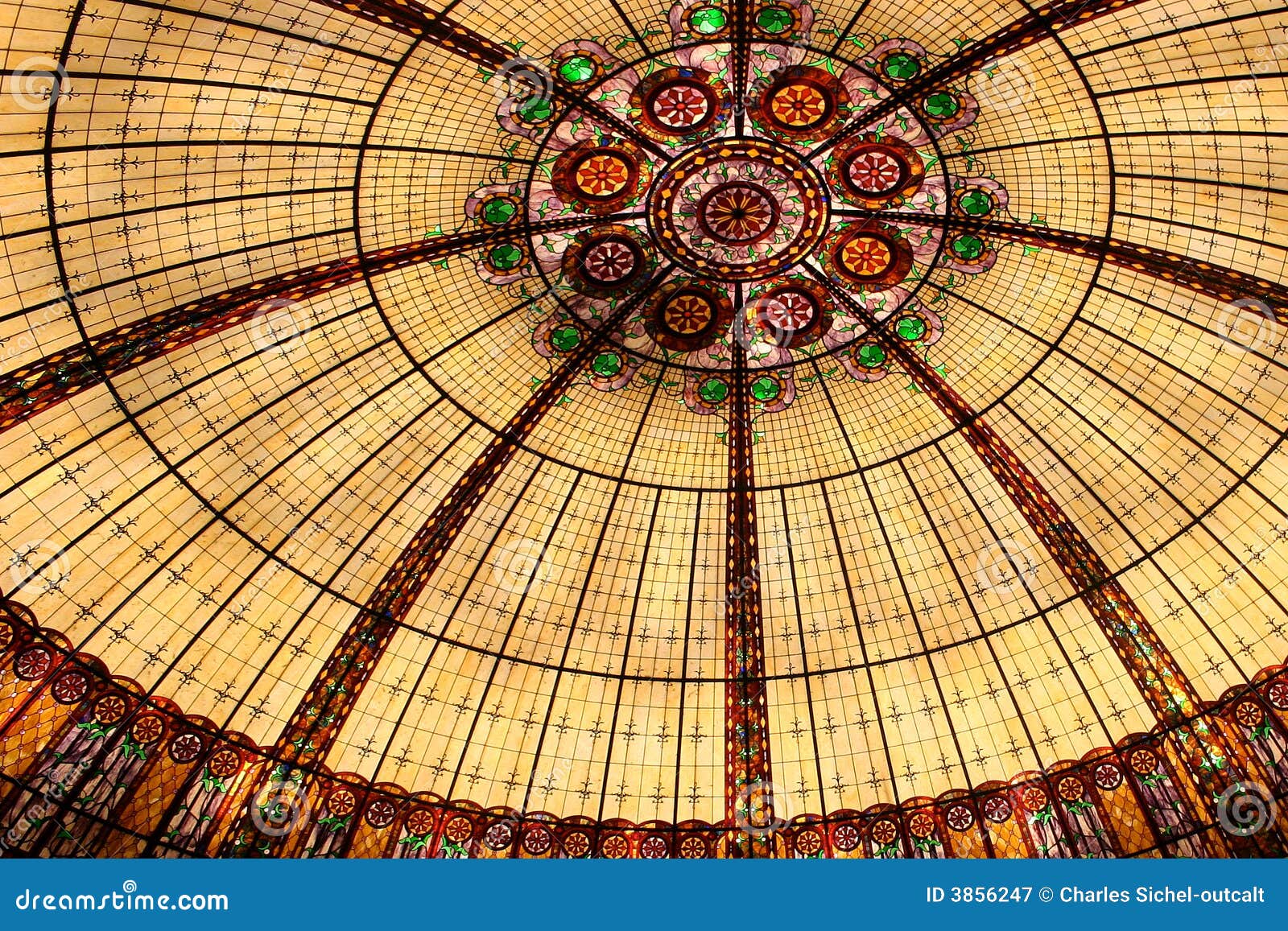 Stained Glass Ceiling stock image. Image of ceiling, intricate 3856247