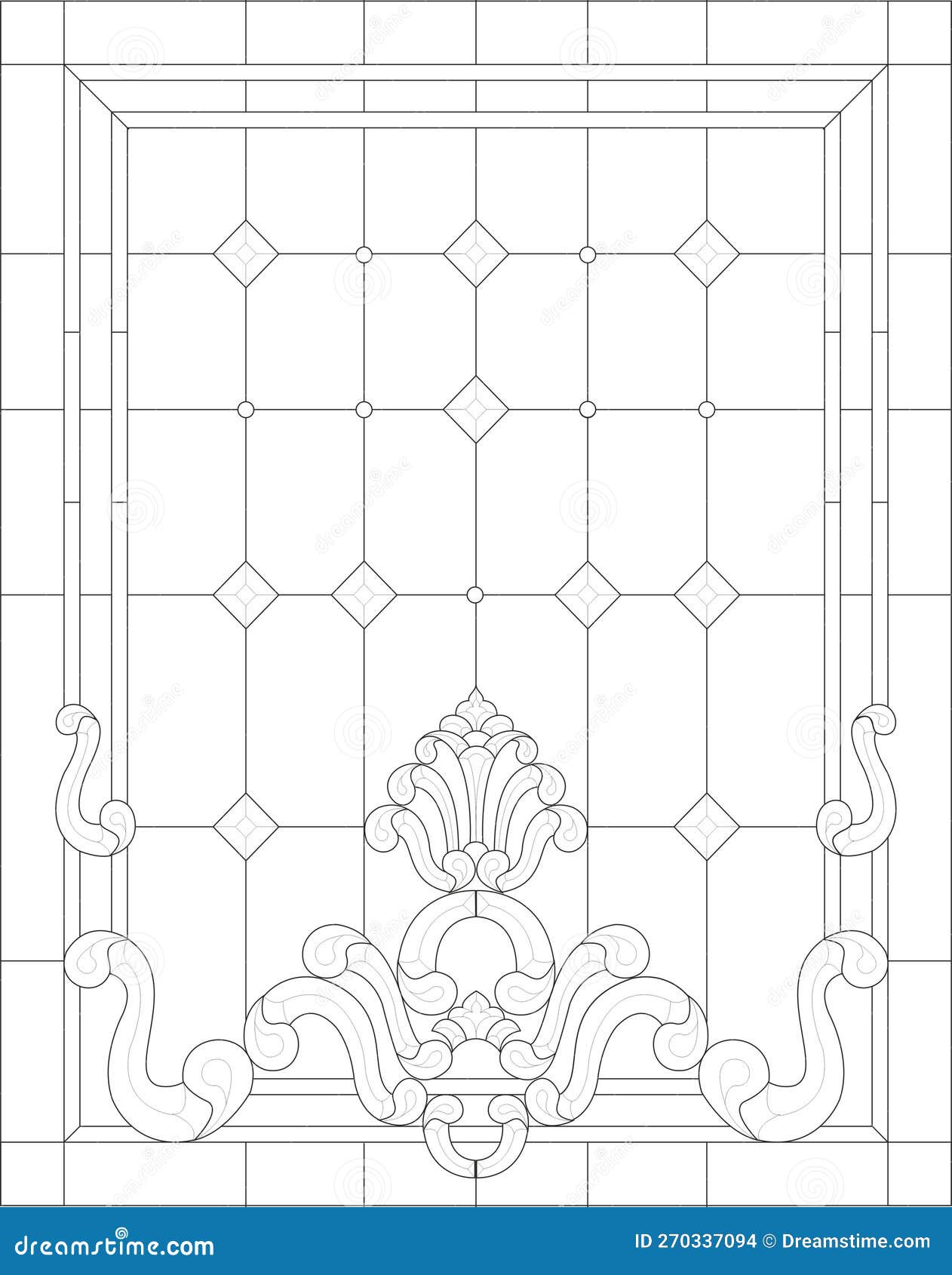 Stained Glass Designing Vector CDR Stock Vector Illustration of