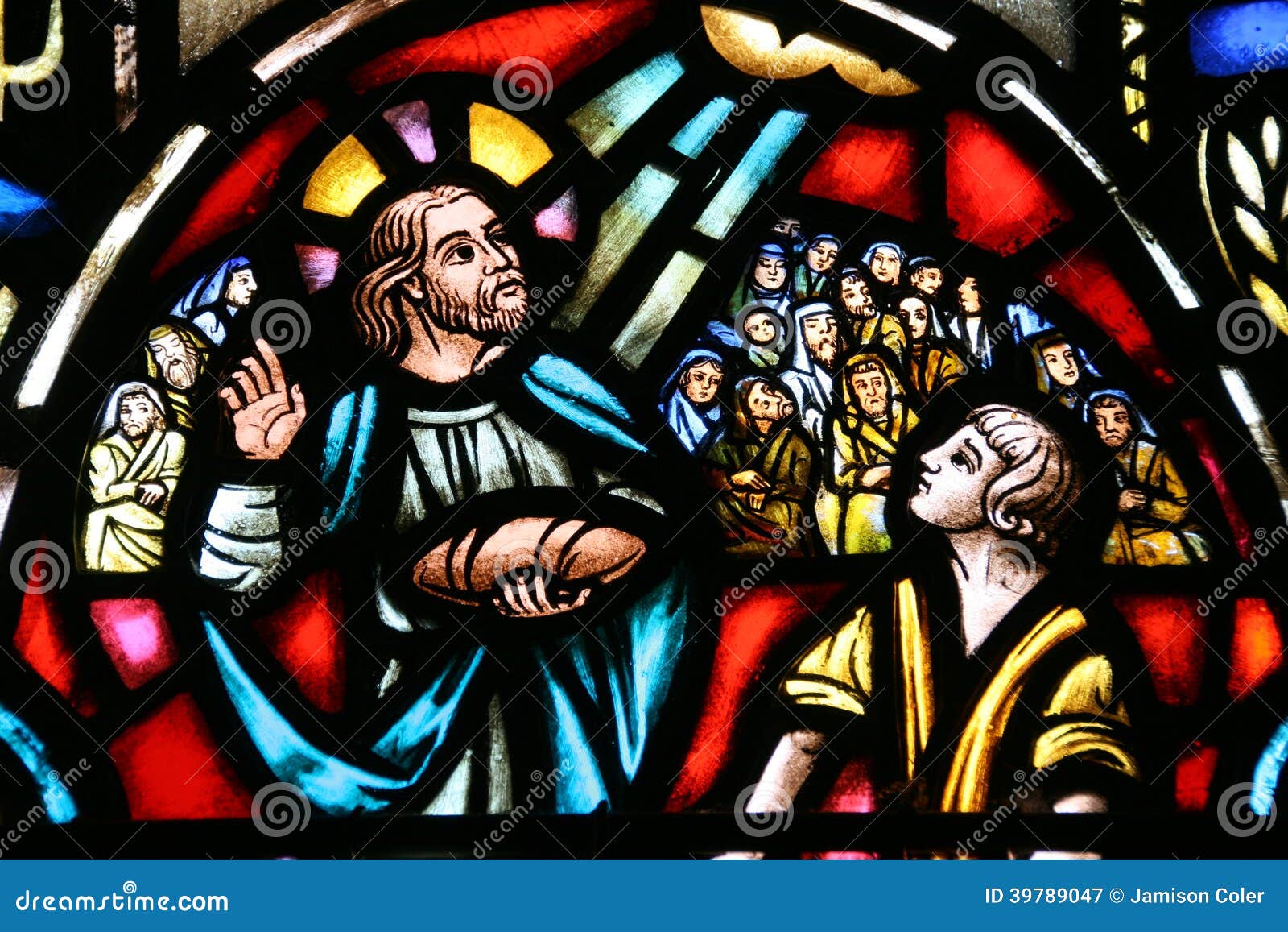 The Five Loaves, And The Two Fishes. RoyaltyFree Stock Image