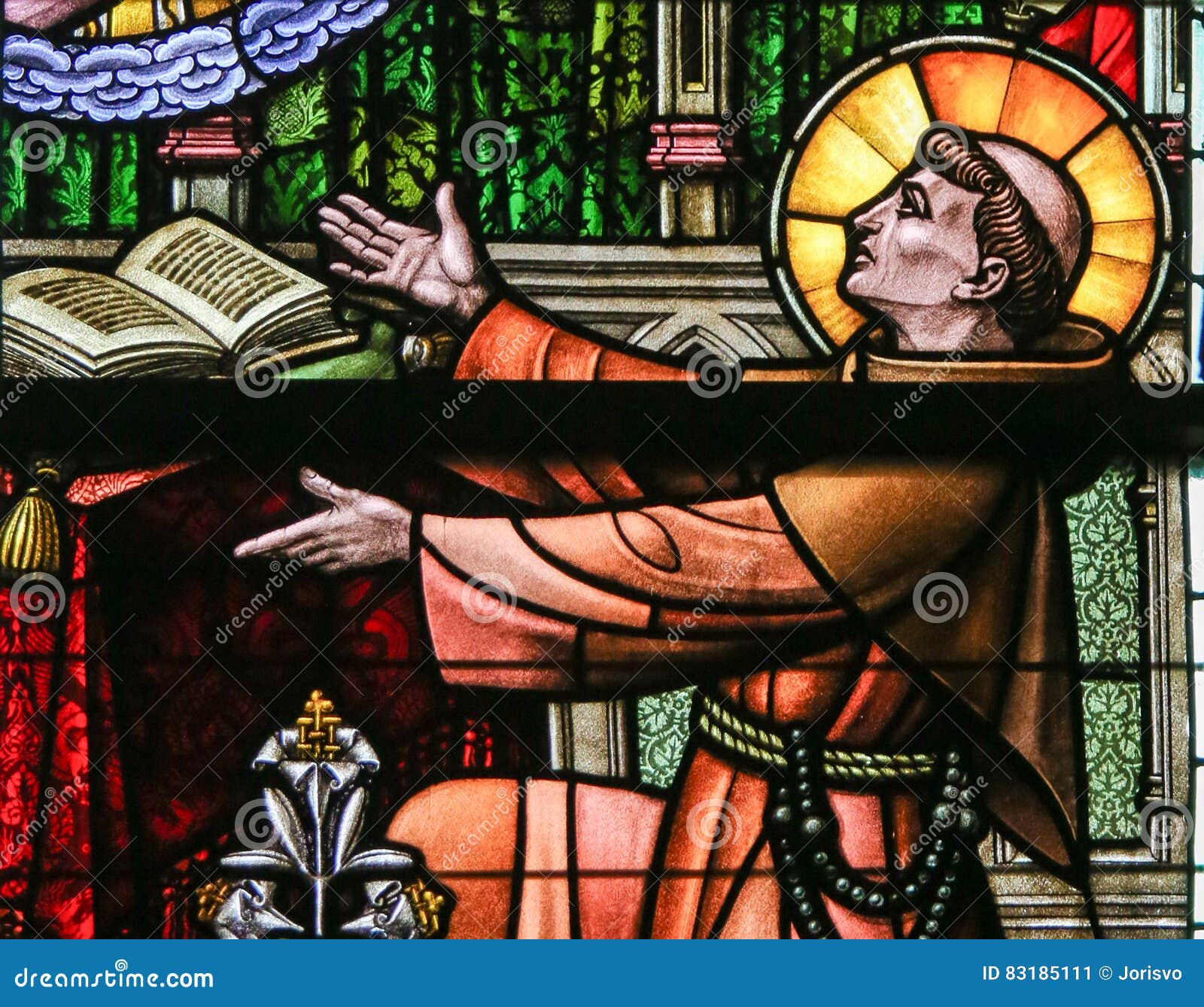 stained glass - saint anthony of padua