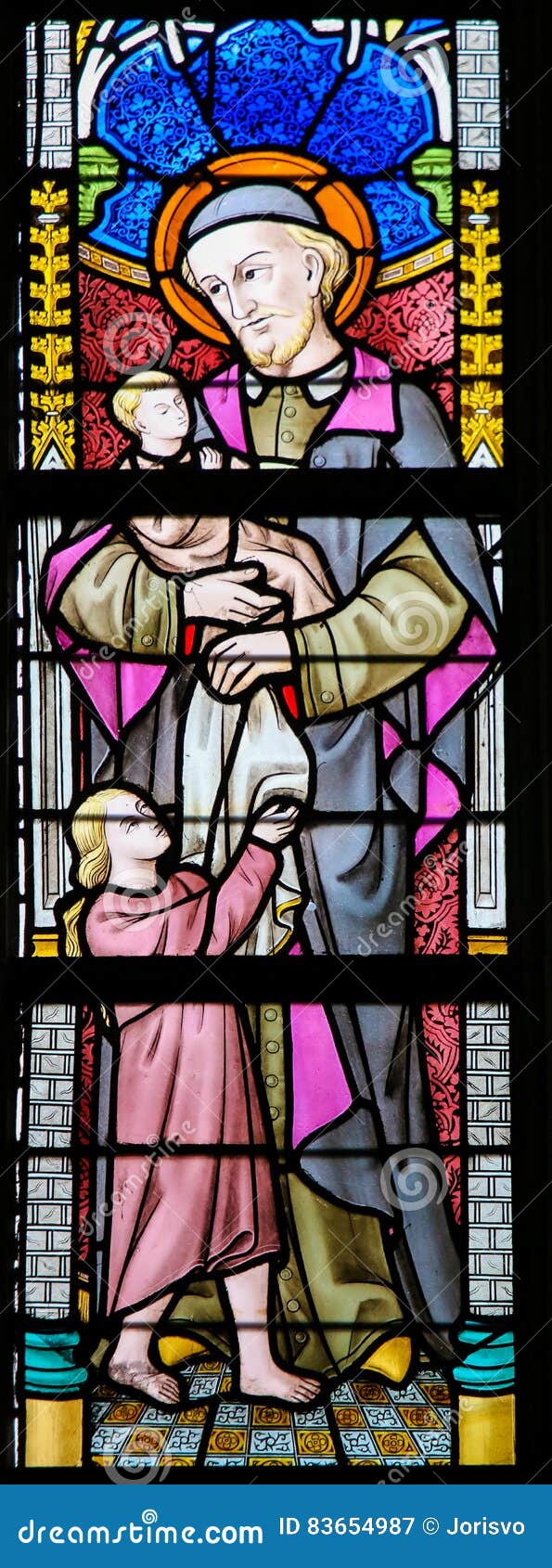 stained glass - saint vincent de paul