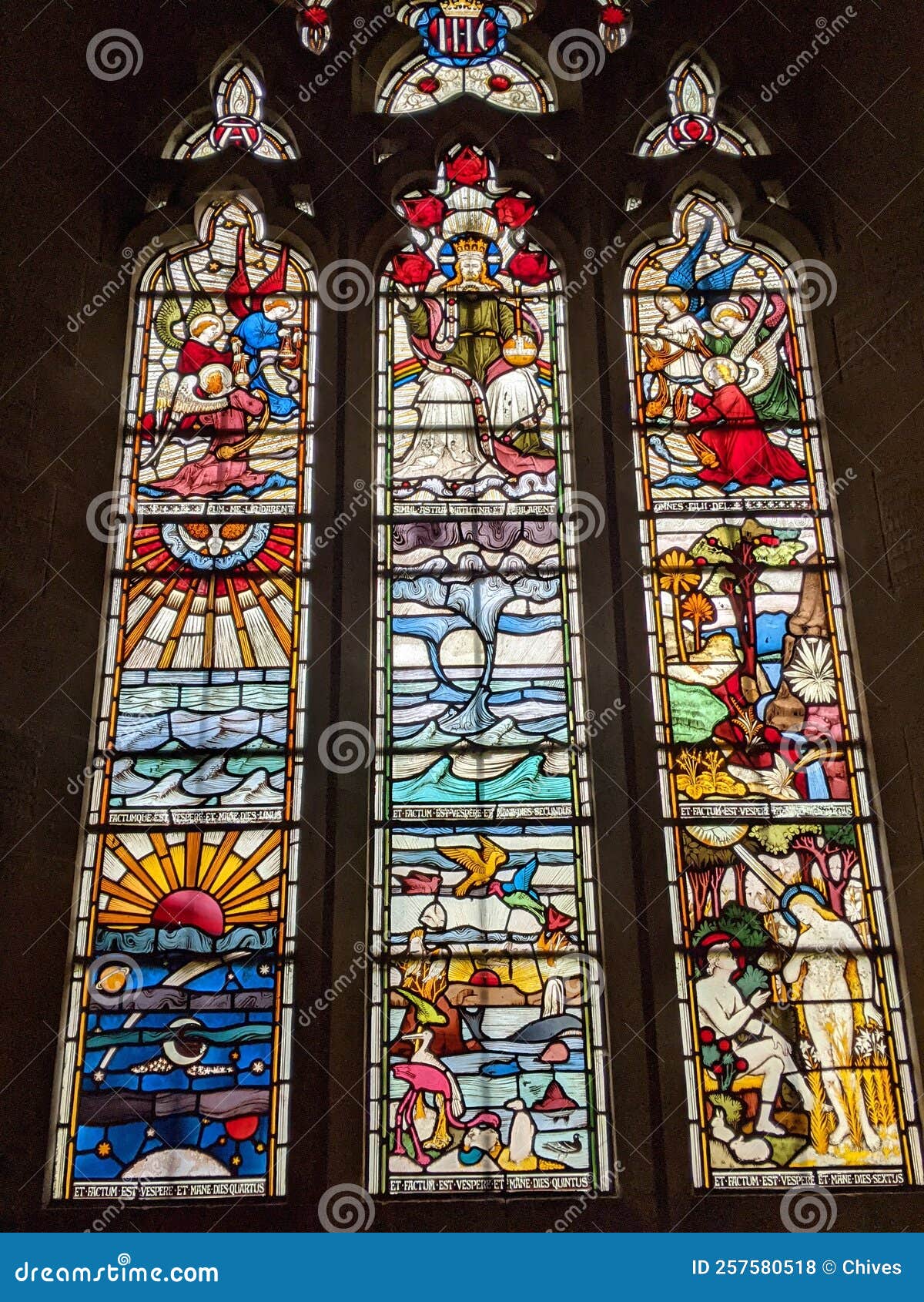 Stained Glass Thixendale Yorkshire Wolds Stock Photo Image of