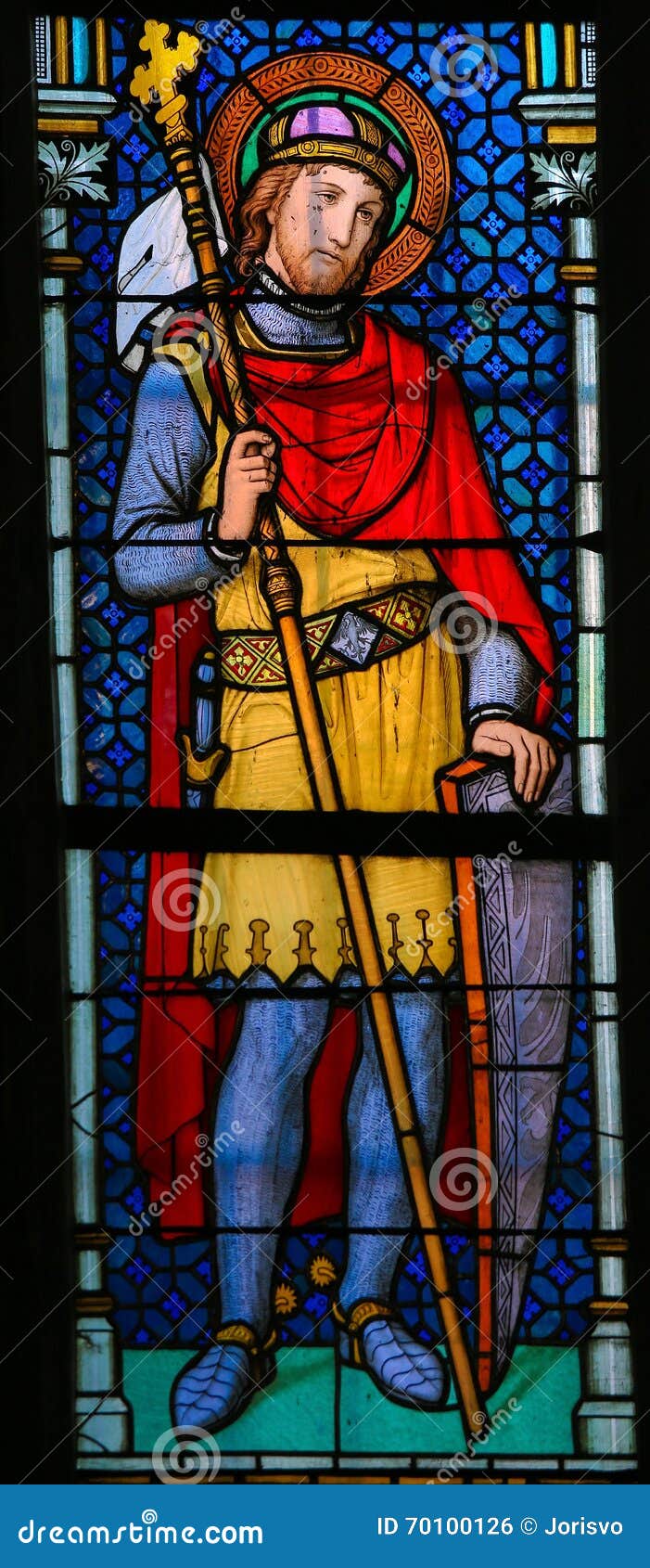 stained glass - wenceslaus i, duke of bohemia