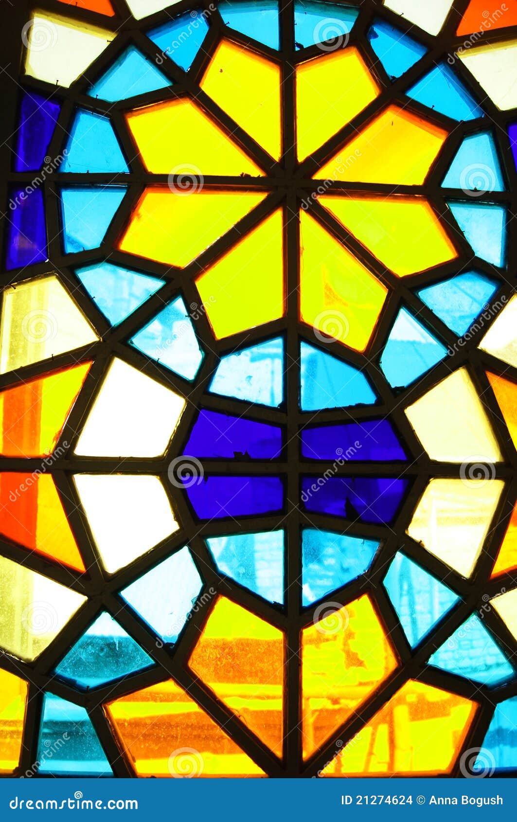 Stained glass window stock photo. Image of bannister 21274624