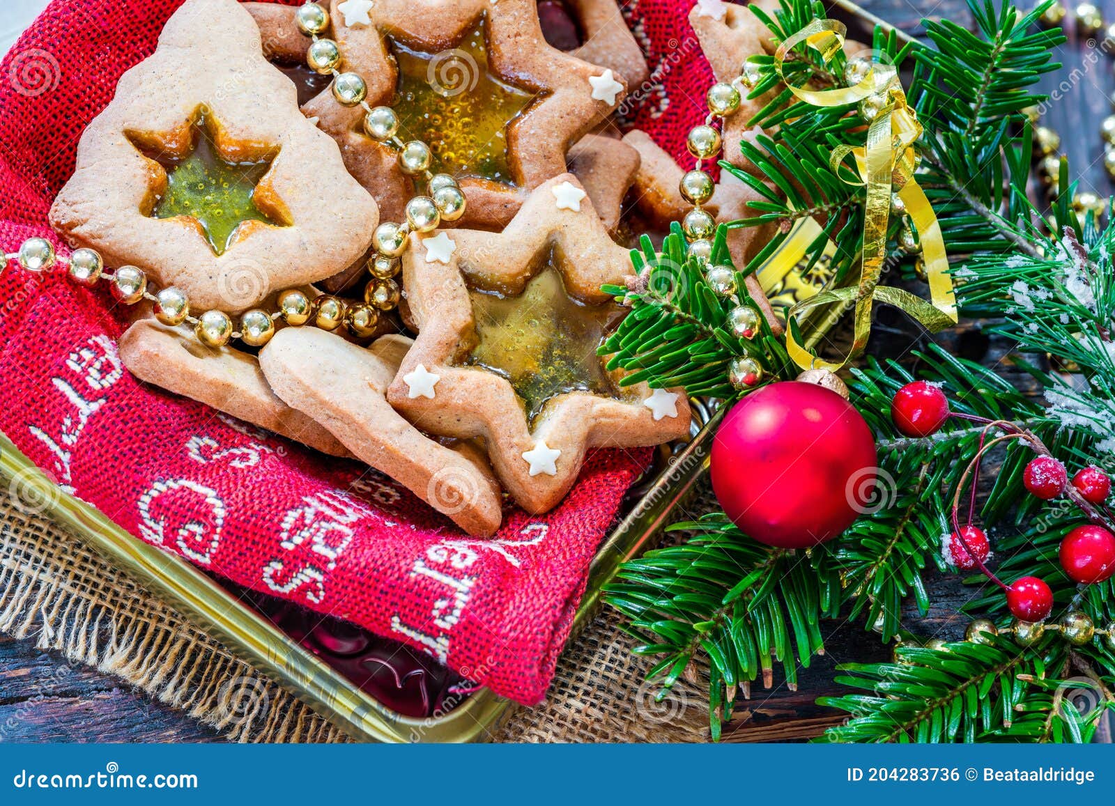 Stained Glass Window Biscuits Stock Photo Image of food, christmas 204283736