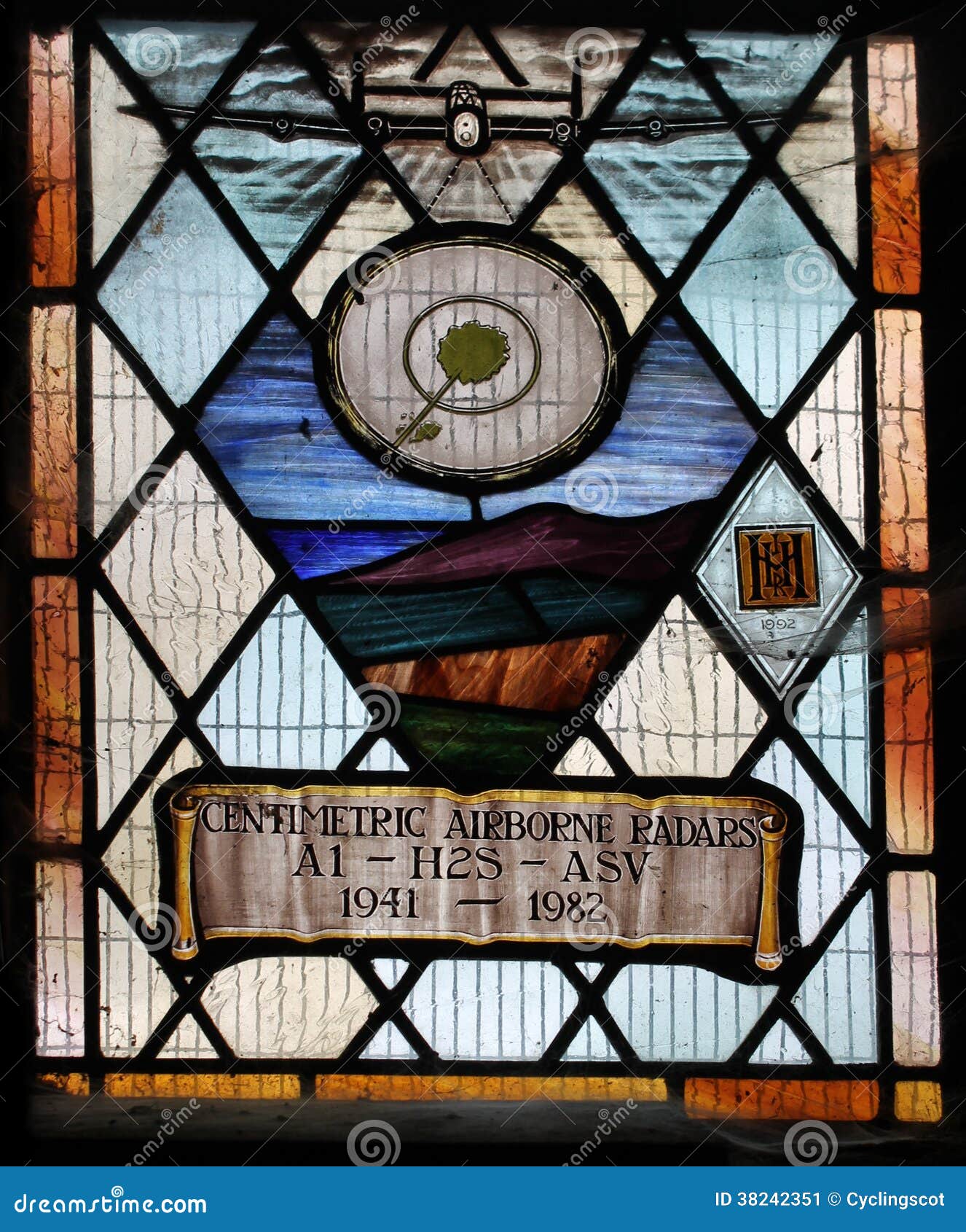 Stained Glass Window Commemorating British Development of Airborne