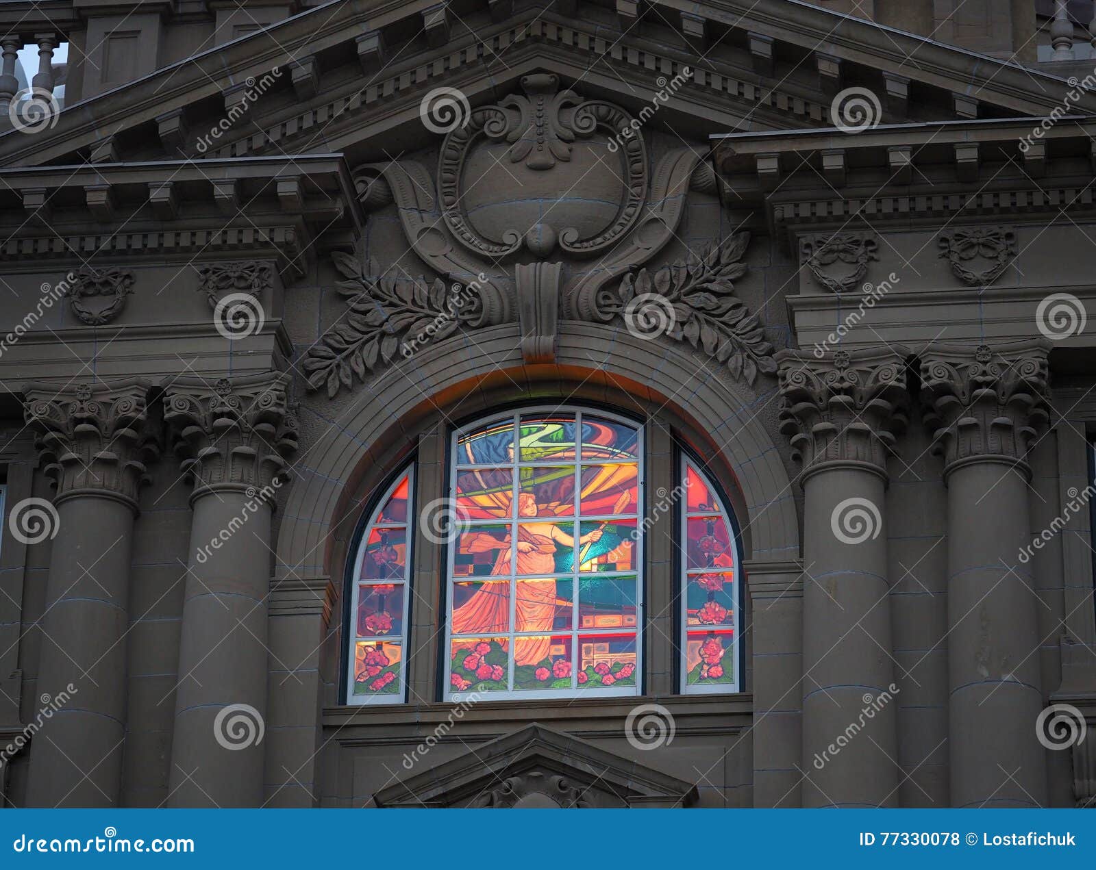 Stained Glass Window stock photo. Image of iconic, edmonton 77330078