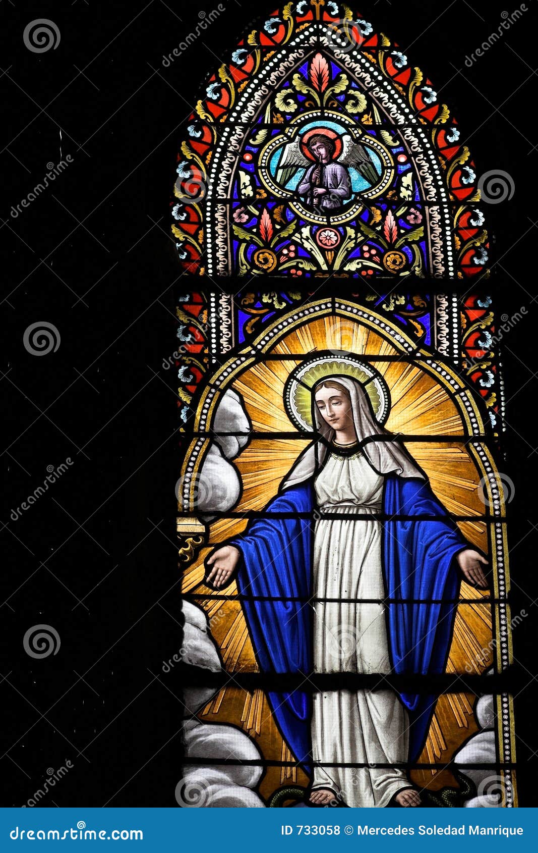 Stained-glass Windows With Images Of Saints | CartoonDealer.com #240636524