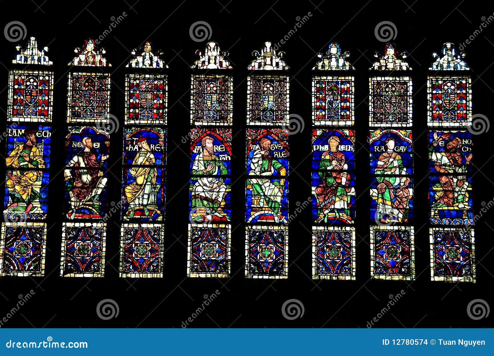 Stainedglass windows editorial stock image. Image of canterbury 12780574